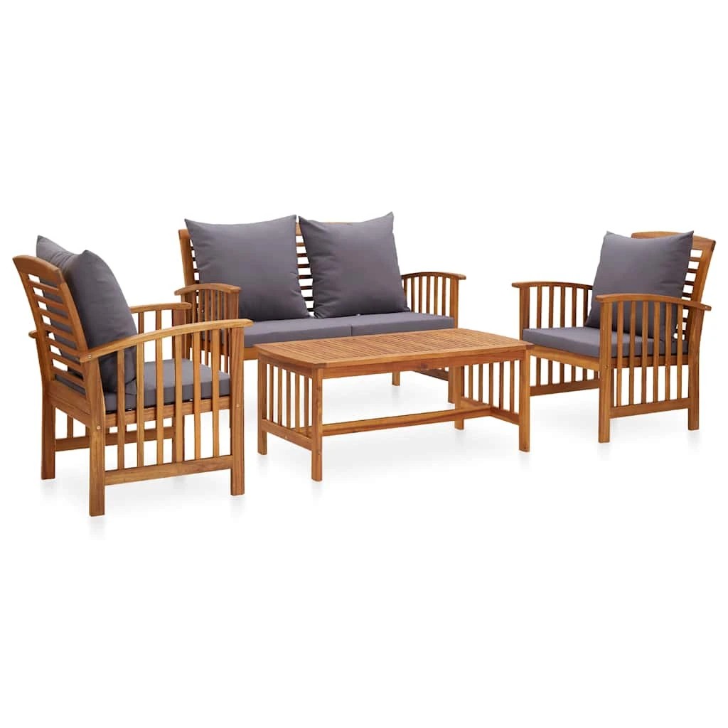 1 vidaXL Outdoor furniture set Durable - Grey, 1 of 9