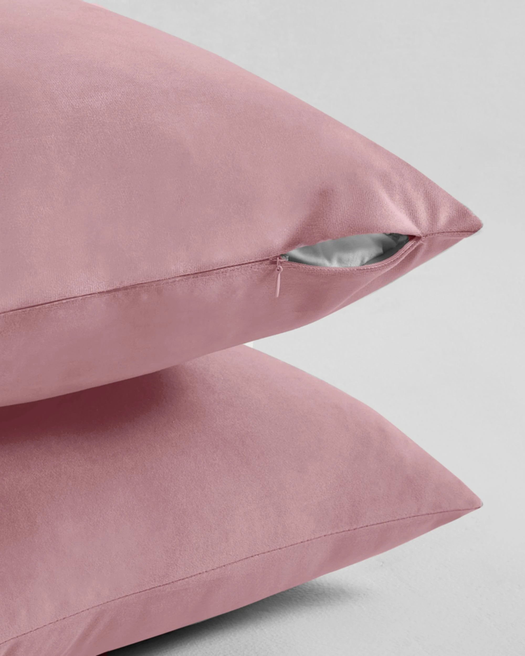 2 Gioia Casa 2-Pack Velvet Cushion Covers 45x45cm - Blush, 2 of 2