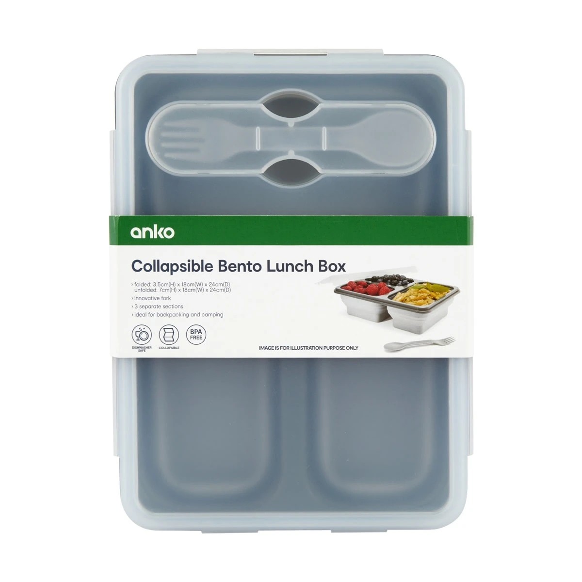 5 Collapsible Bento Lunch Box - Assorted, 5 of 9