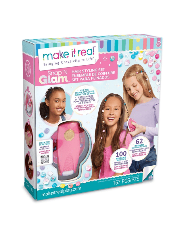 167 Piece Make It Real Snap 'N Glam Hair Styling