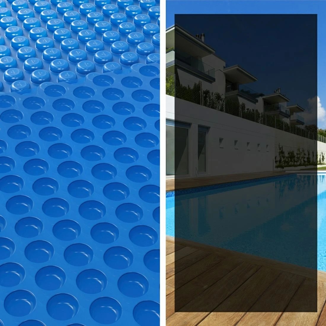 4 Aqua Buddy Pool Cover 600 Micron Bubble Heat Solar Blanket Shed  9.5x5m - Blue, 4 of 6