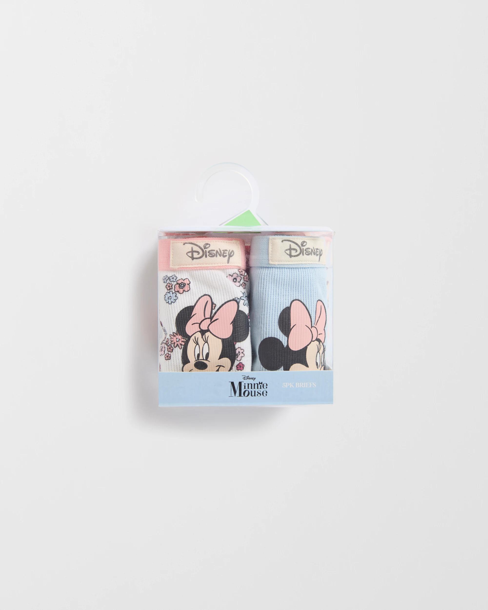 2 Disney Minnie Mouse Australian Cotton Younger Girls Briefs 5 Pack MULTI, 2 of 3