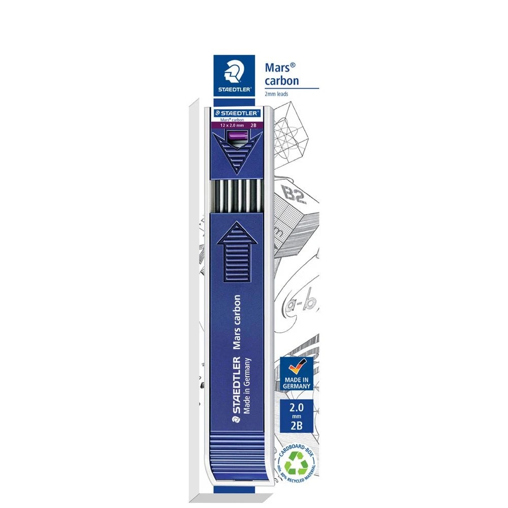 1 Staedtler Mechanical Pencil Lead Refills 2.0mm 2B, 1 of 2