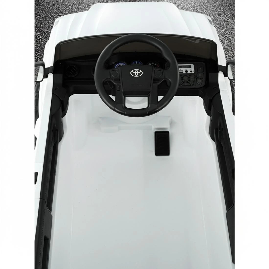 3 Kids Electric Ride On Car Toyota Tacoma Off Road Jeep Toy Cars Remote 12V Whte - White, 3 of 5