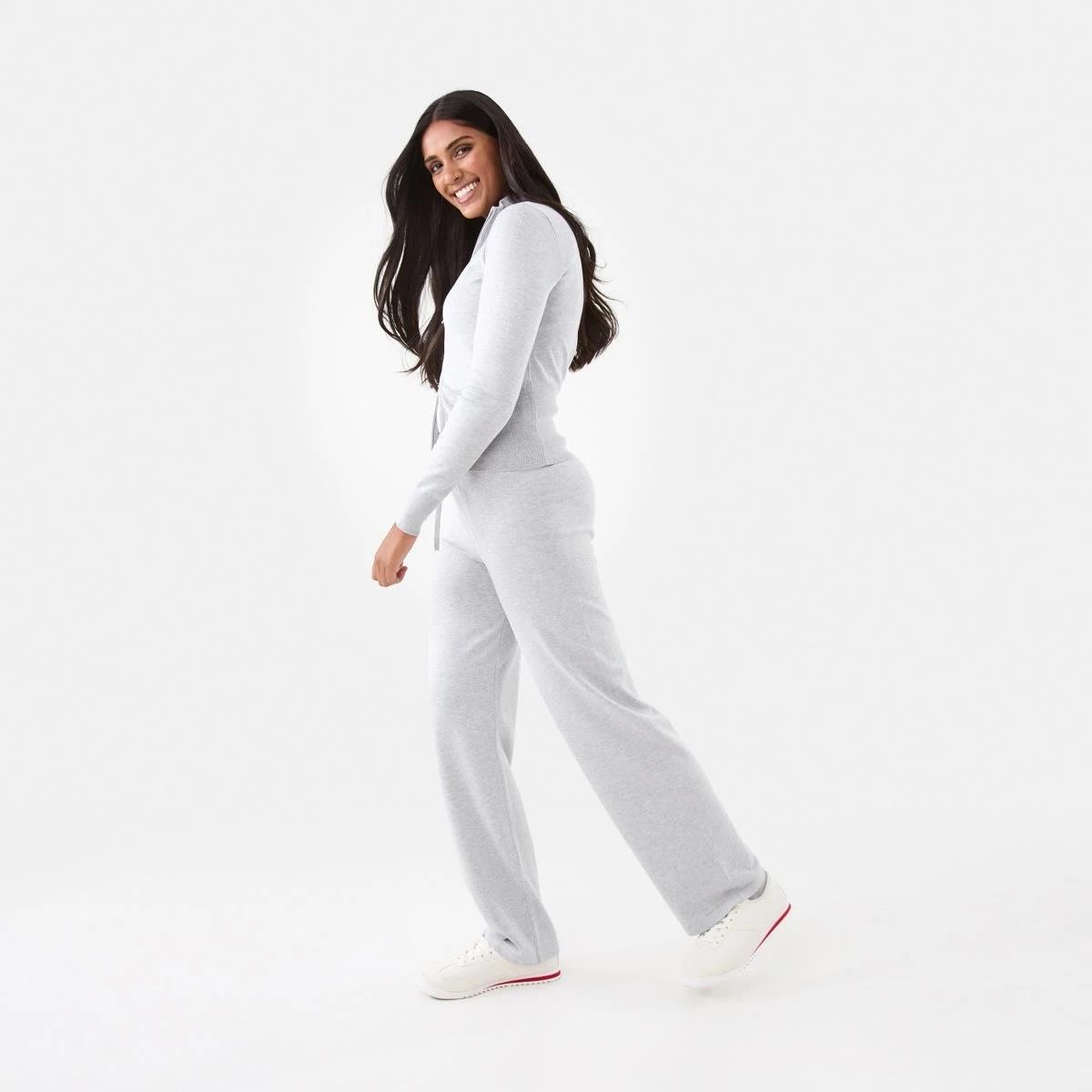 3 True Knit Tie Waist Pants Slvr Marle, 3 of 6