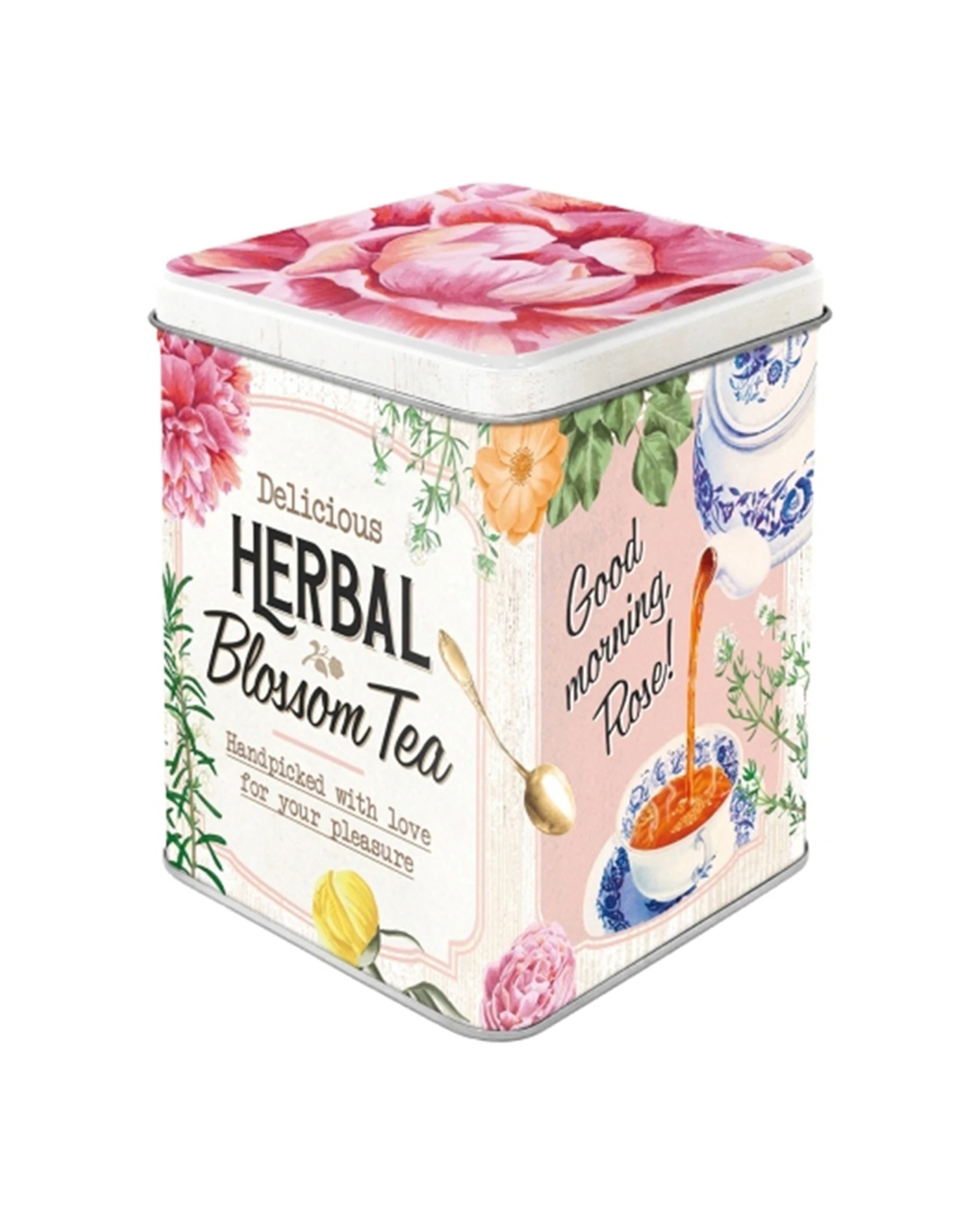 1 Nostalgic Art Storage Tin - Herbal Blossom - Pattern, 1 of 1