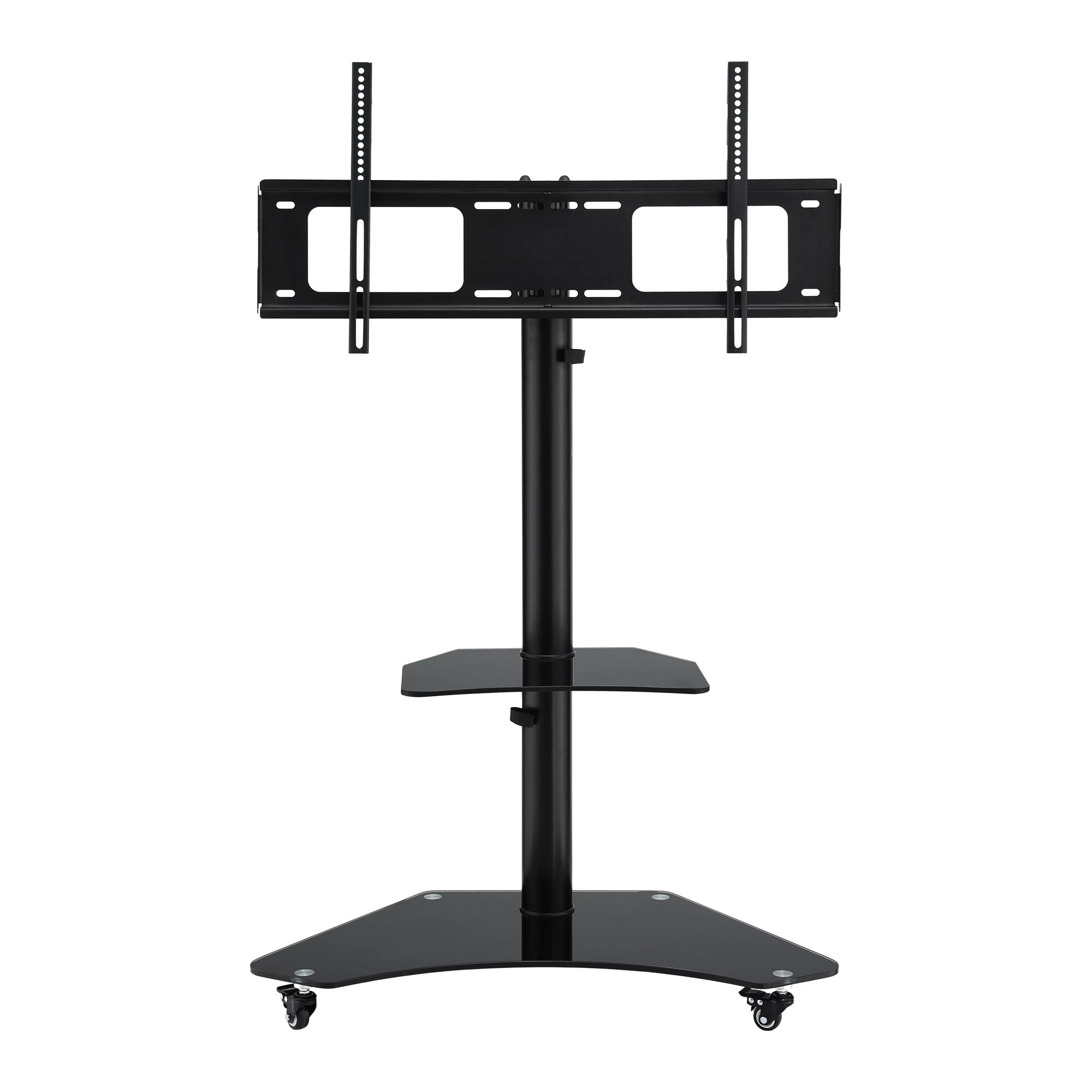 4 Artiss 40-100" TV Stand Mount Bracket Universal Adjustable Height with Wheels - Black, 4 of 10