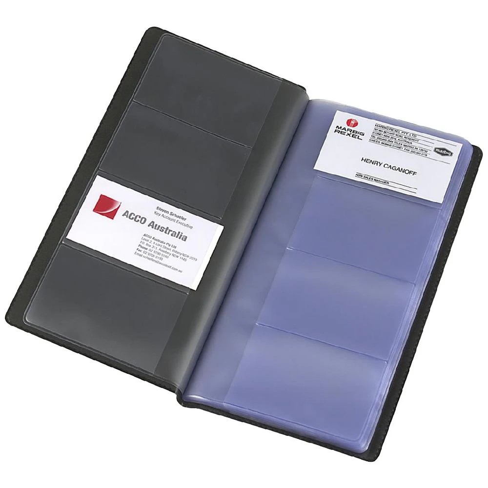 1 Marbig Standard 208 Business Card Holder Black, 1 of 1