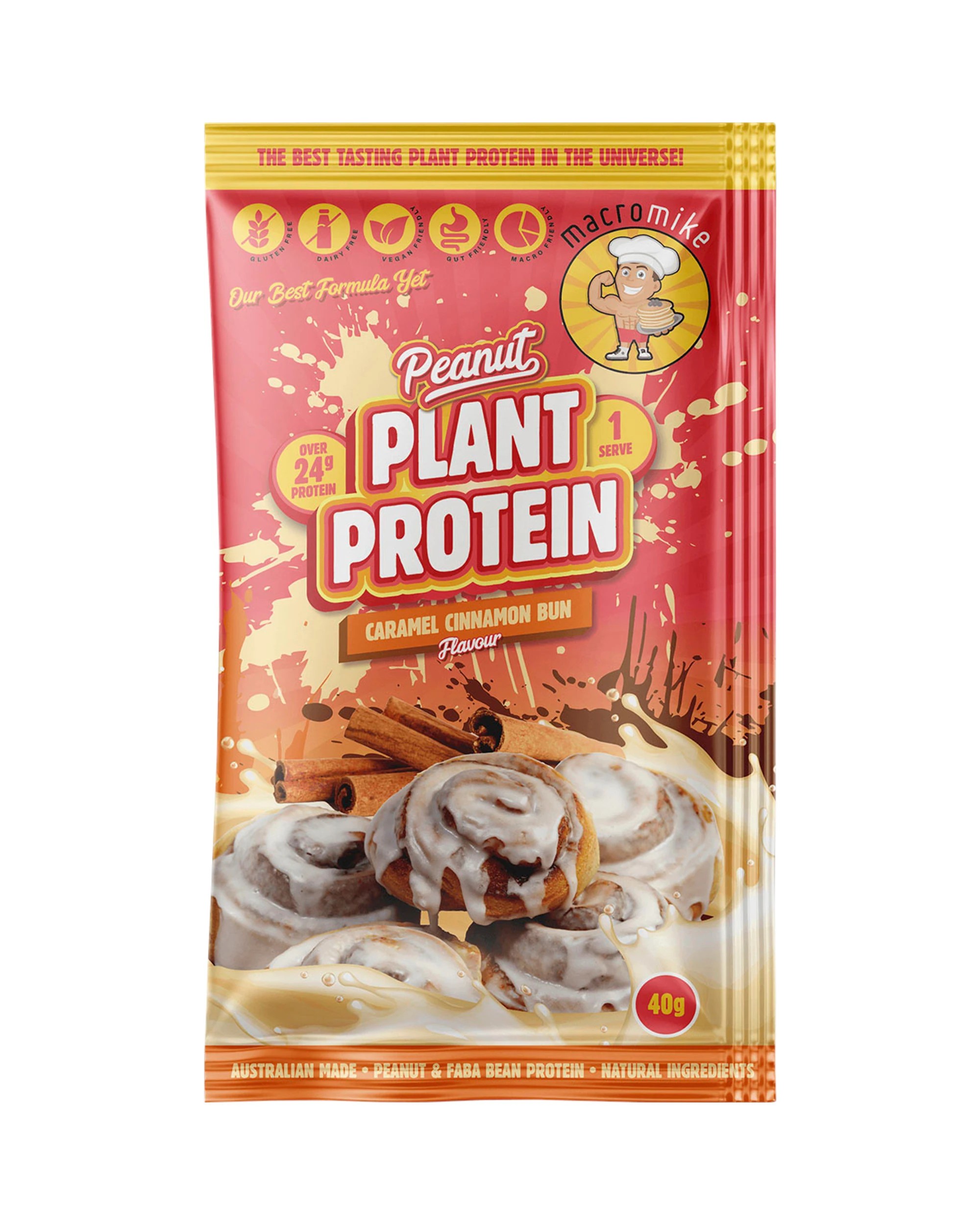 3 Macro Mike Peanut Plant Protein Sample Pack 8x40g, 3 of 5