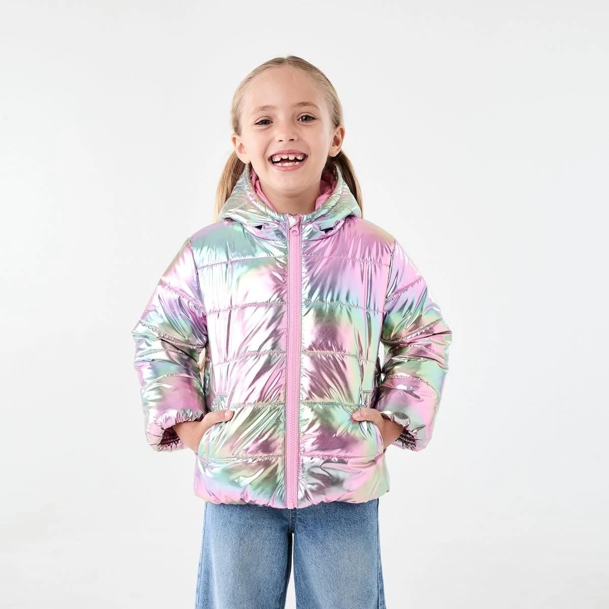 2 Metallic Puffer Jacket Metallic, 2 of 10