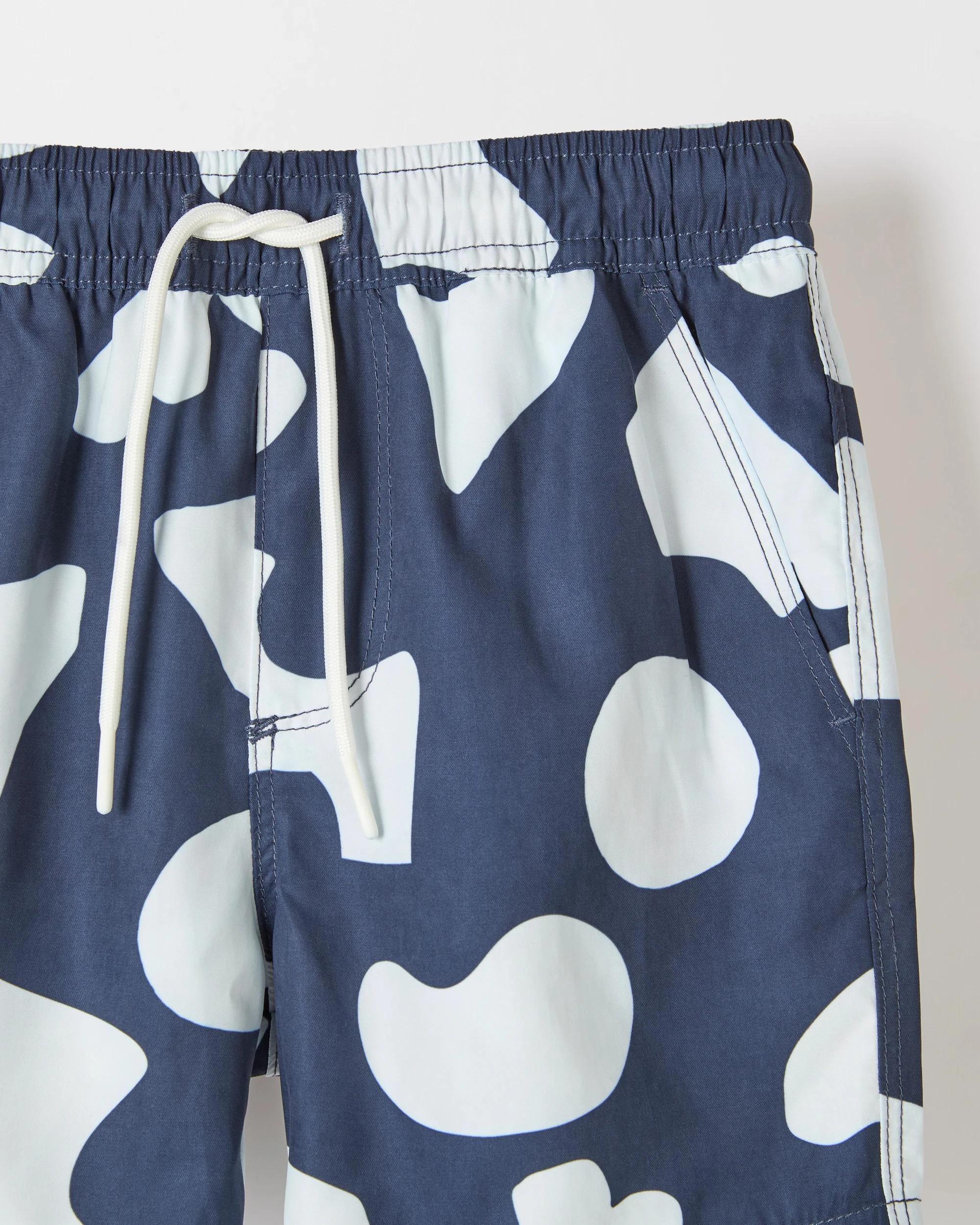 2 Target Printed Swim Boardshorts NAVY BLUE SHAPES, 2 of 2