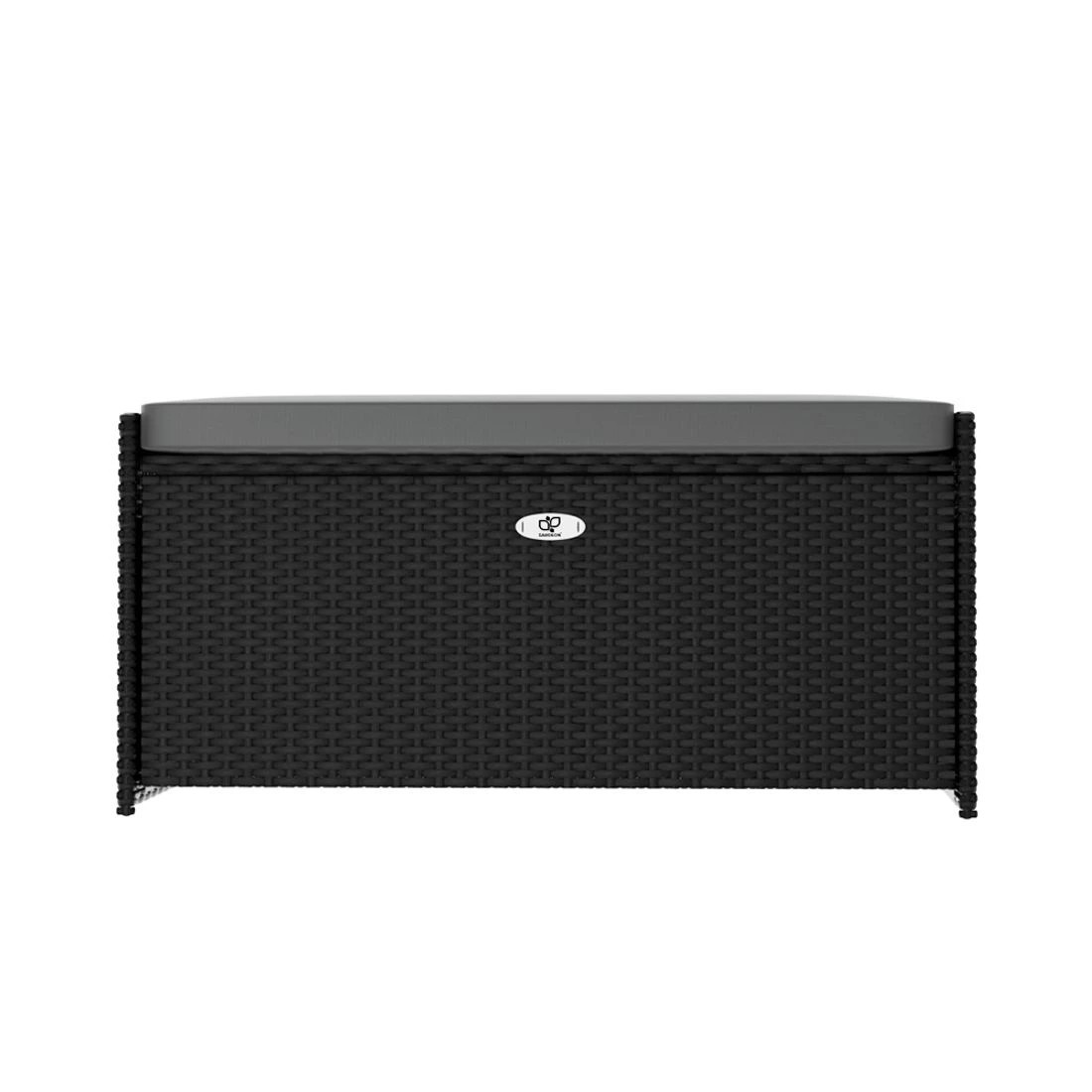 1 Gardeon Outdoor Storage Bench - Black, 1 of 7