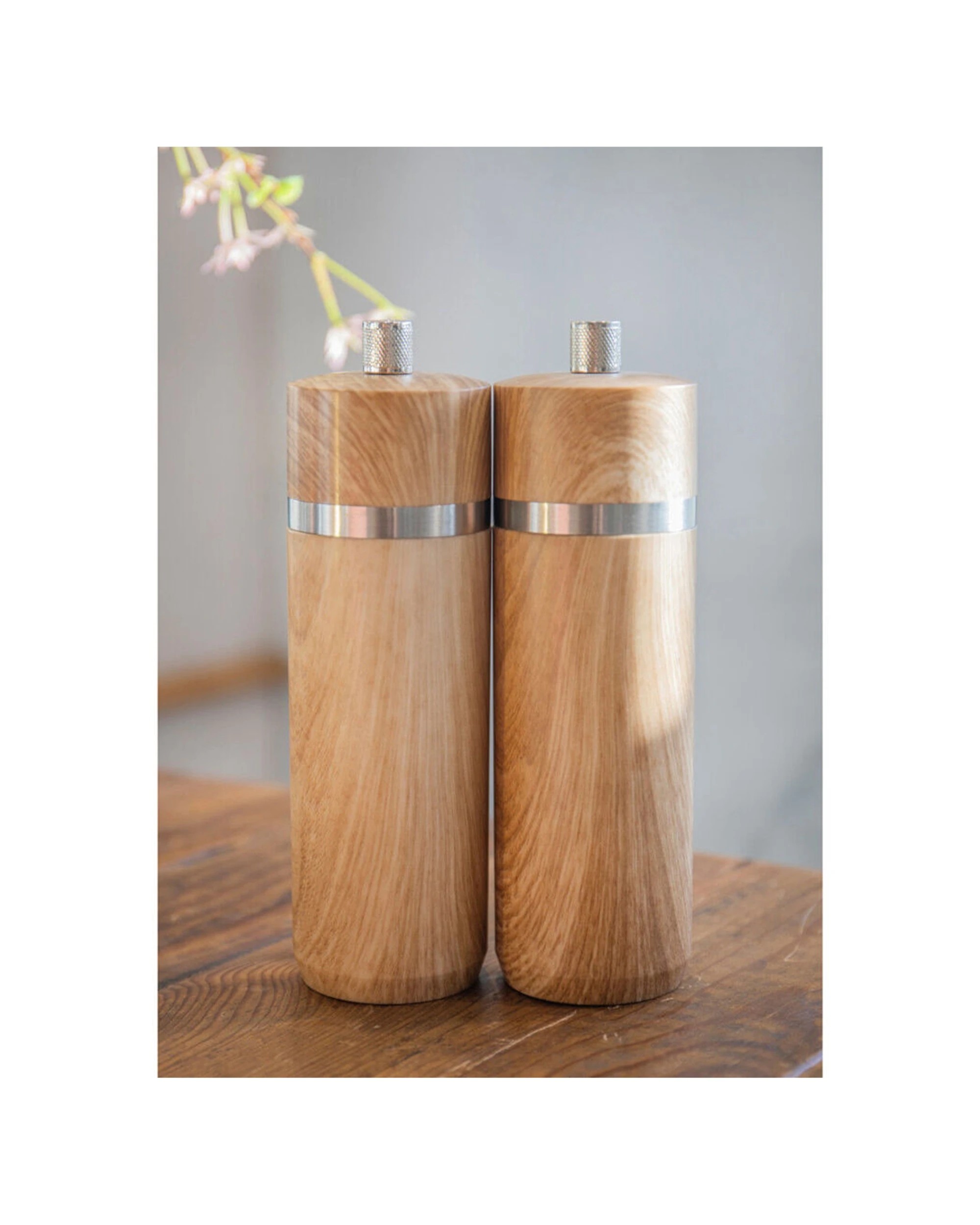 5 Mastercraft 2PK 17cm Beech Salt Pepper Mill Spice Grinder Kitchen Utensils Set - Brown, 5 of 7