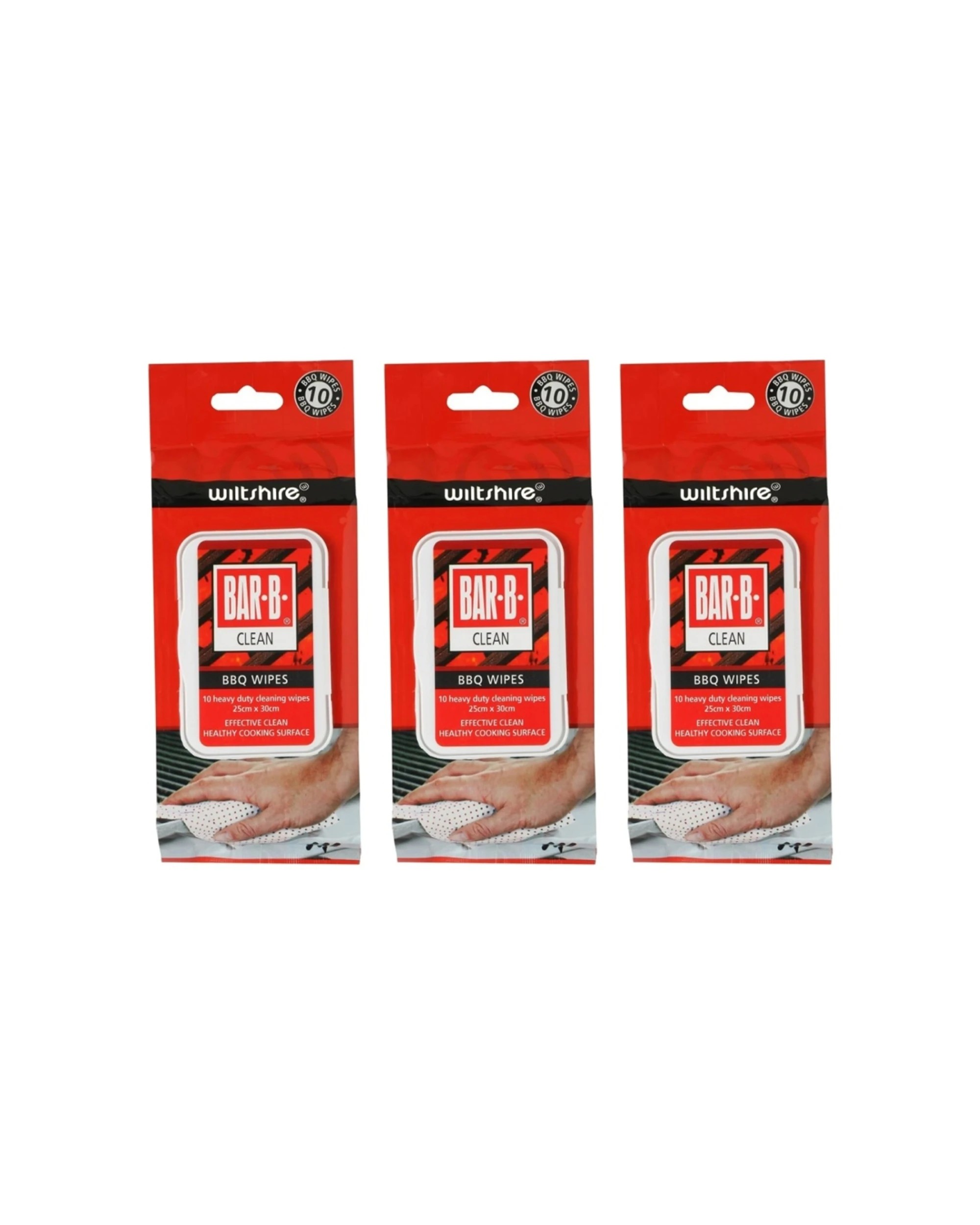 1 Wiltshire Barbeque Grease Cleaning Hygienic Scrub Wipes Disposable Pack of 30 Wipes - White, 1 of 1