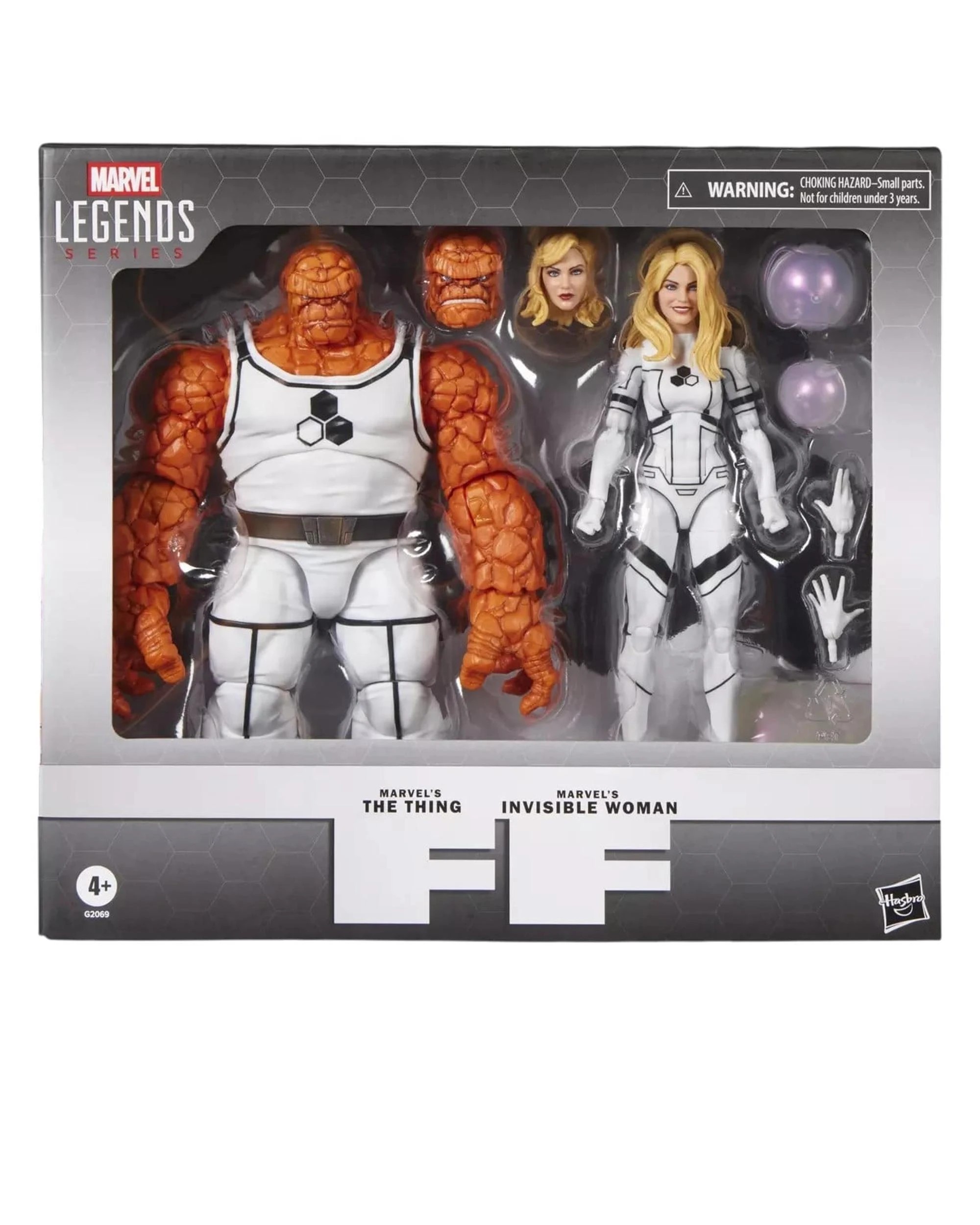 1 Marvel Legends Series Future Foundation Marvel's The Thing and Marvel's Invisible Woman Action Figures 2 Pack, 1 of 10