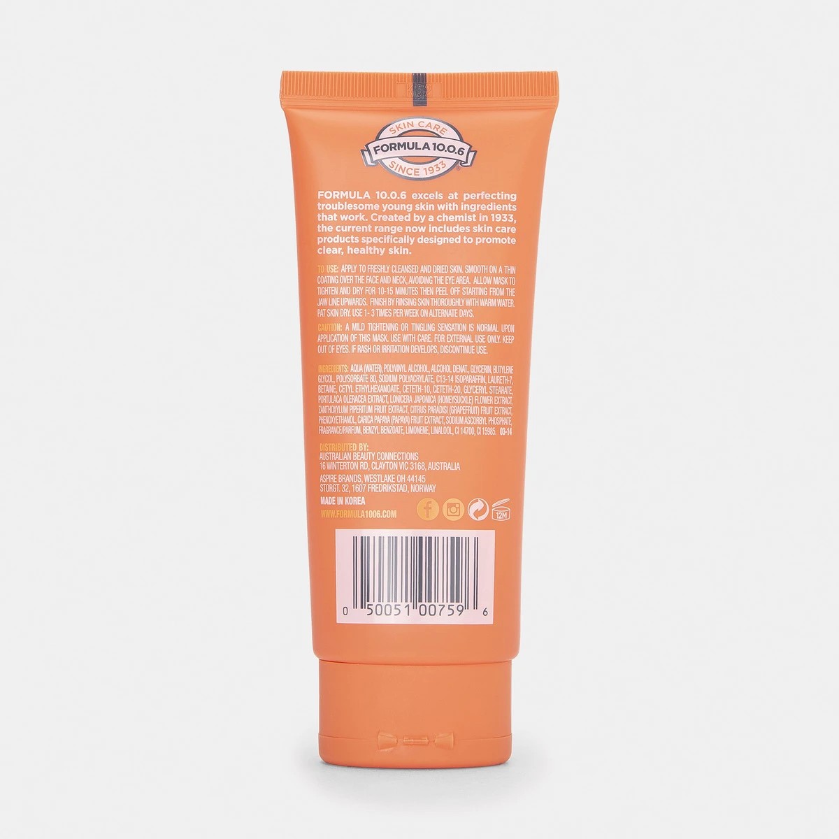 2 Formula 10.0.6 Get Your Glow On Brightening Peel Off Mask 100ml - Papaya & Citrus, 2 of 5