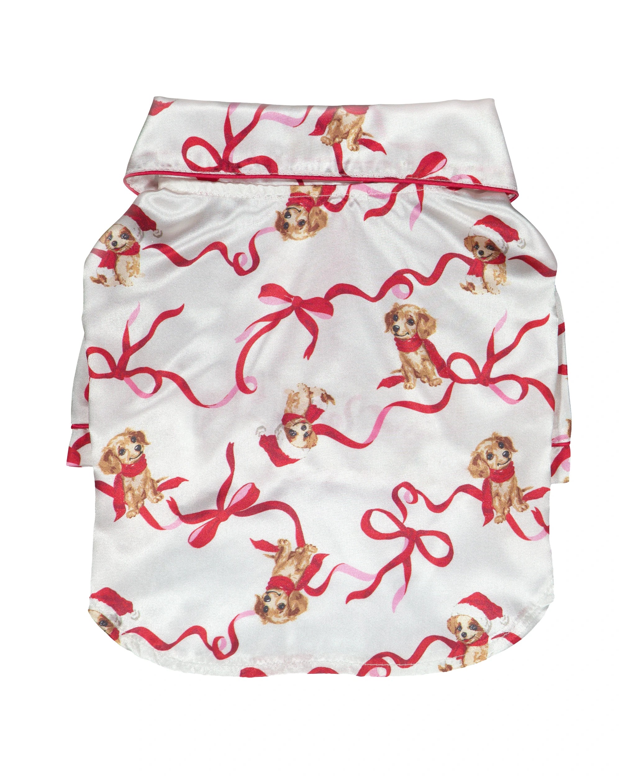 5 Family Matching Christmas Dog Ribbon Mini Me Pyjama S, 5 of 9
