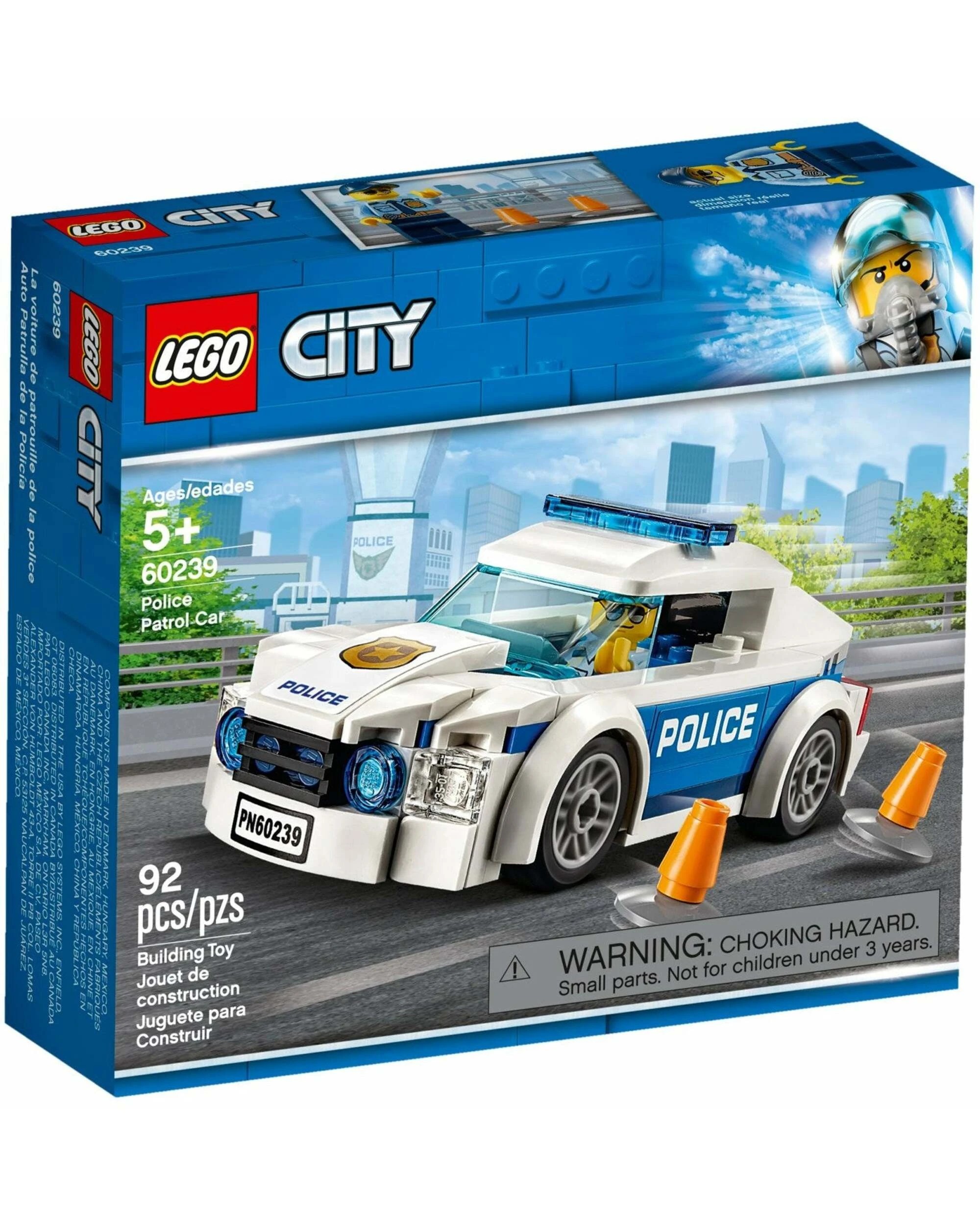 1 LEGO 60239 Police Patrol Car Toy with Minifigure, 1 of 2