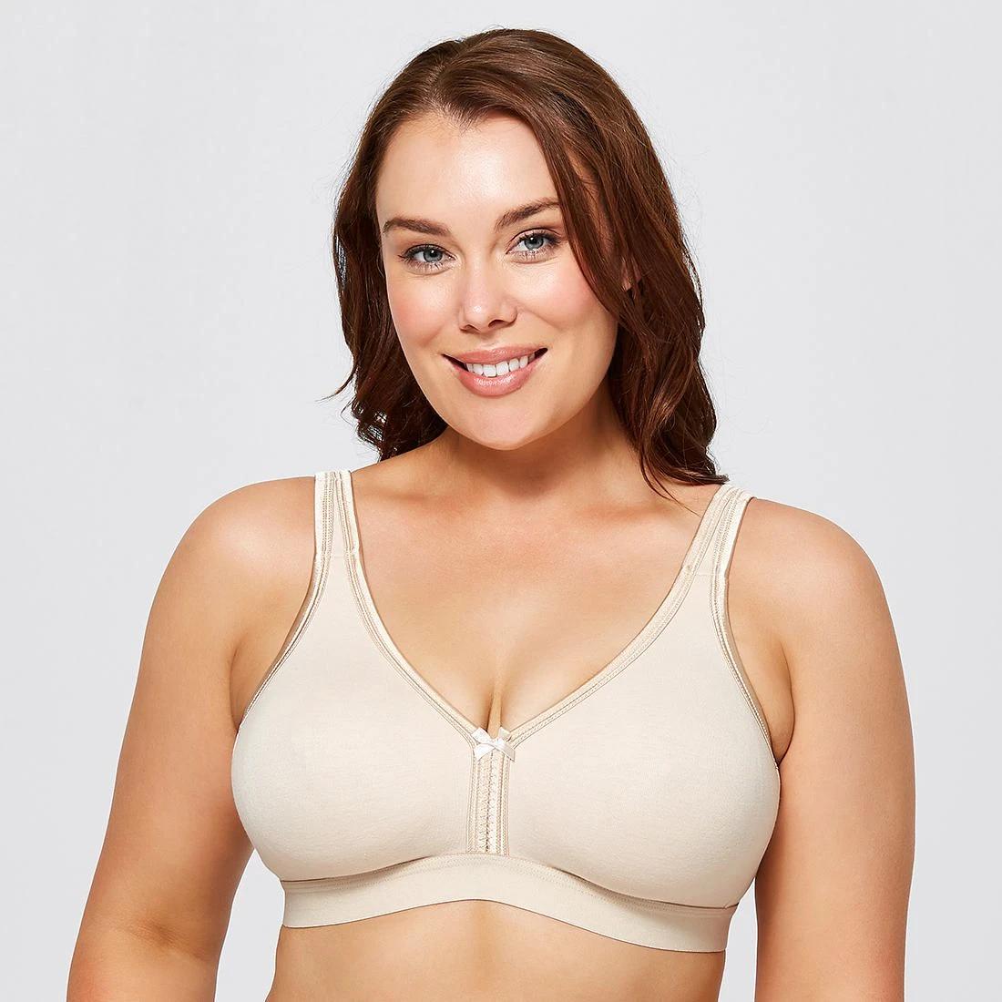 1 Target Woman Plus Size Lucy Australian Cotton Blend Moulded Wirefree Bra TAUPE, 1 of 5
