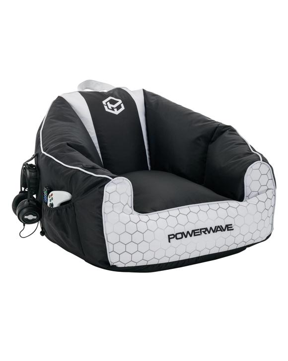 Powerwave PUFF Gaming Bean Bag Chair - White