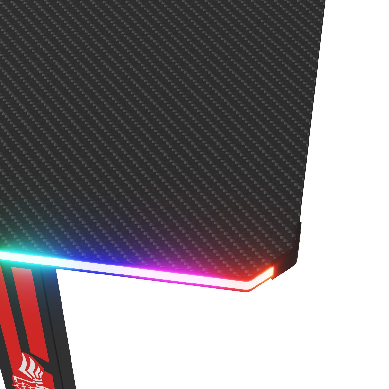 2 Advwin Electric Standing Gaming Desk Rgb Led Height Adjustable - Black, 2 of 5