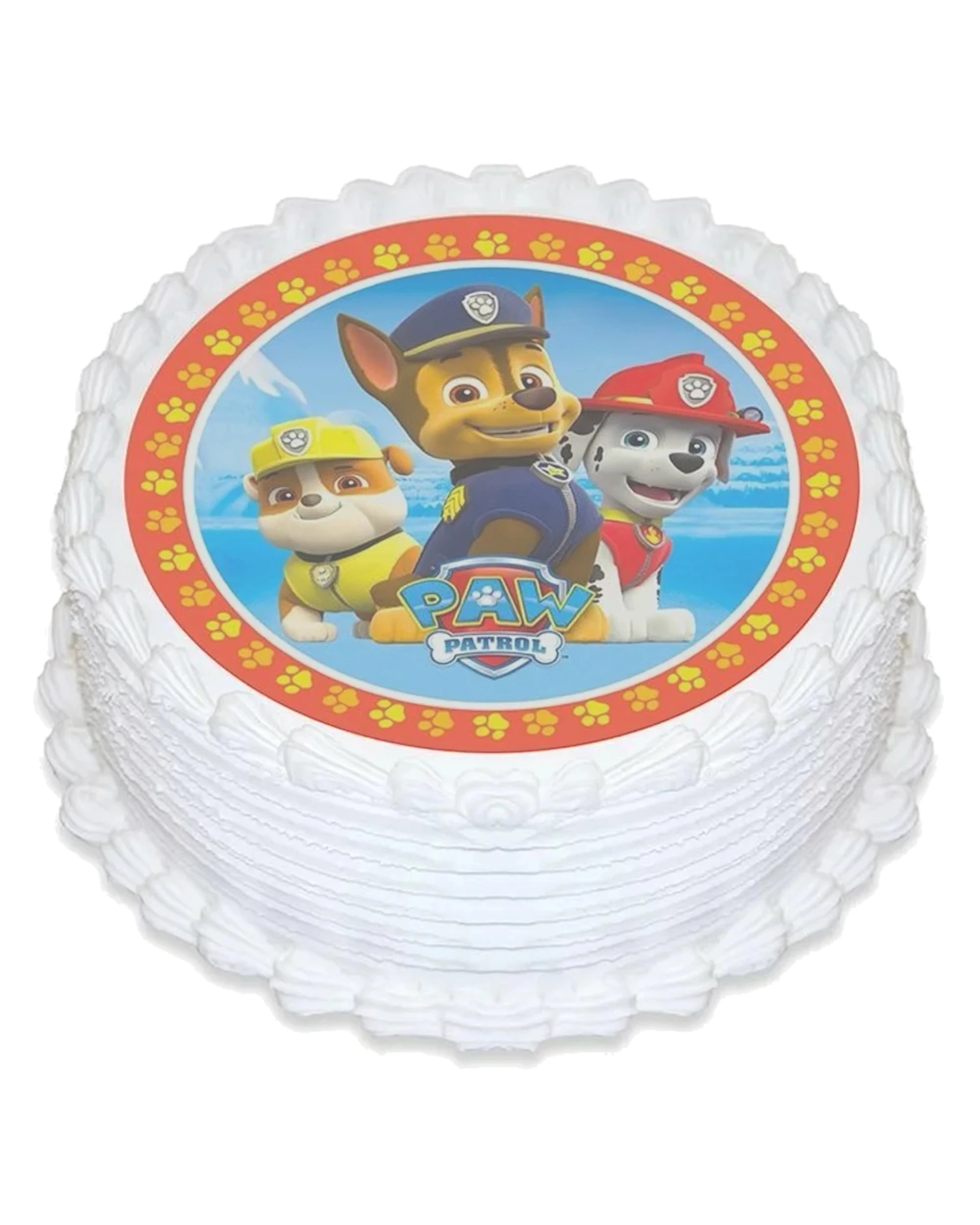 1 PAW Patrol Paw Patrol Round Edible Icing Cake Decoration - Multi, 1 of 1