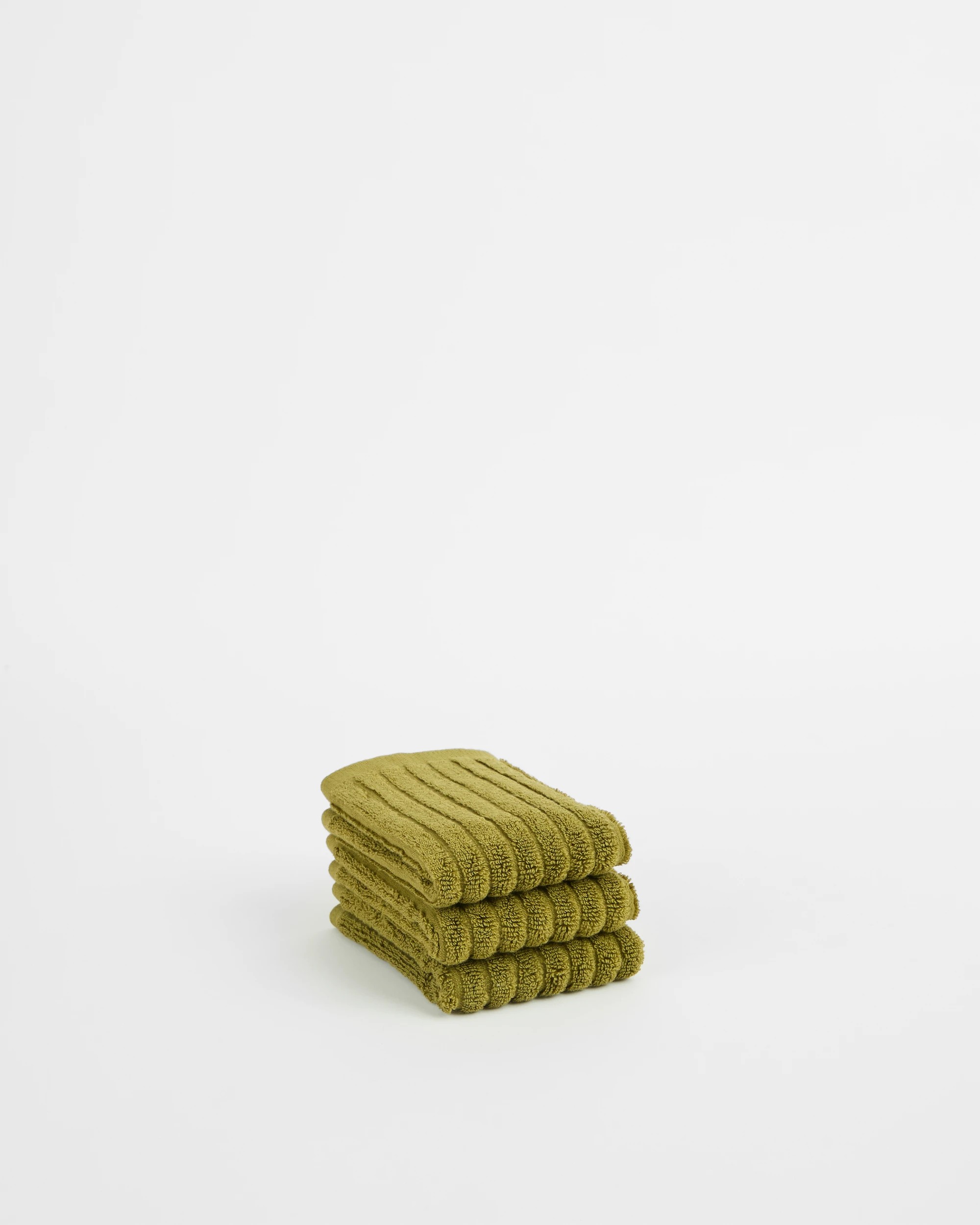 1 Target Dylan Australian Cotton Rib 3 Pack Face Washer - Green, 1 of 2