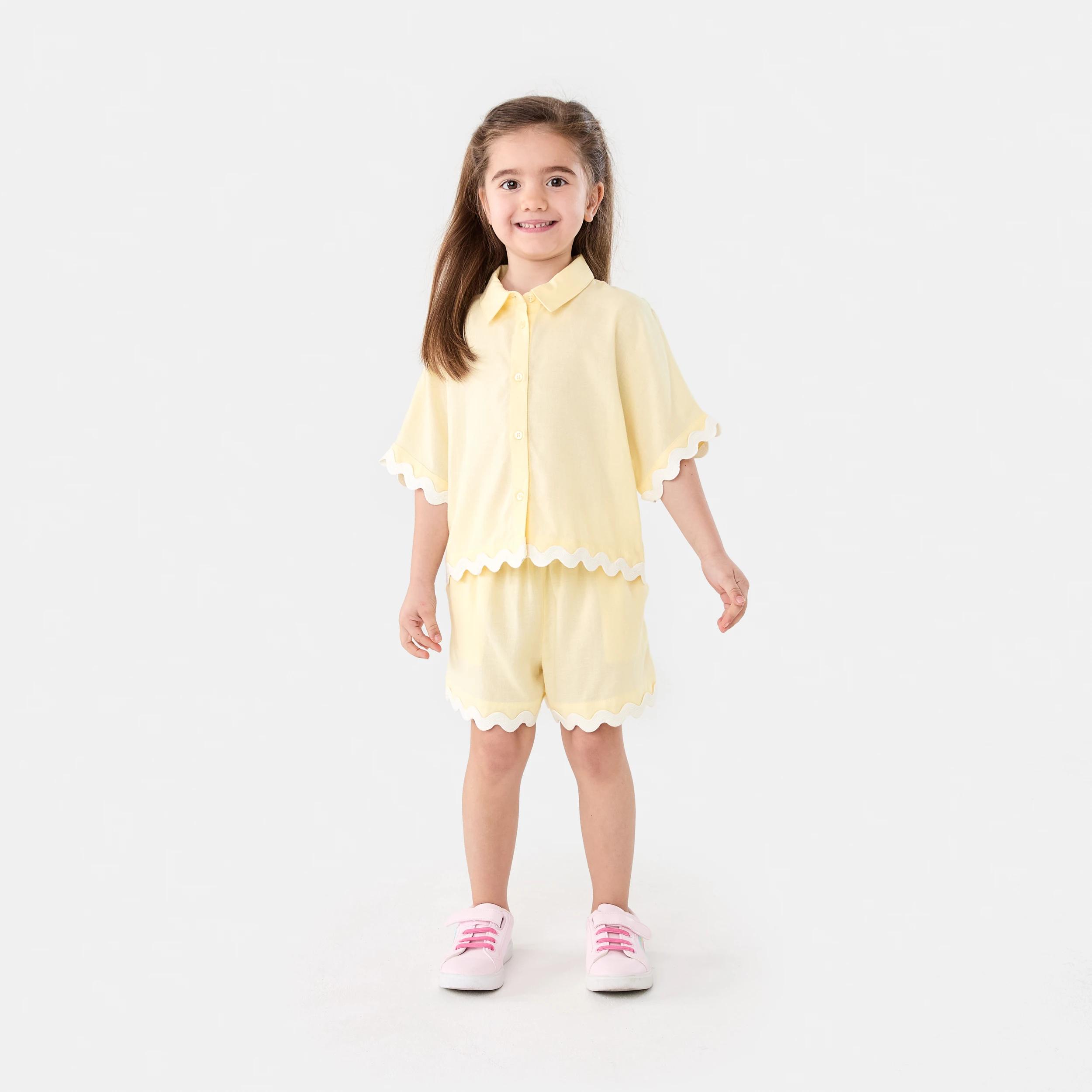6 Oversize Woven Shirt Ylw Butter, 6 of 7