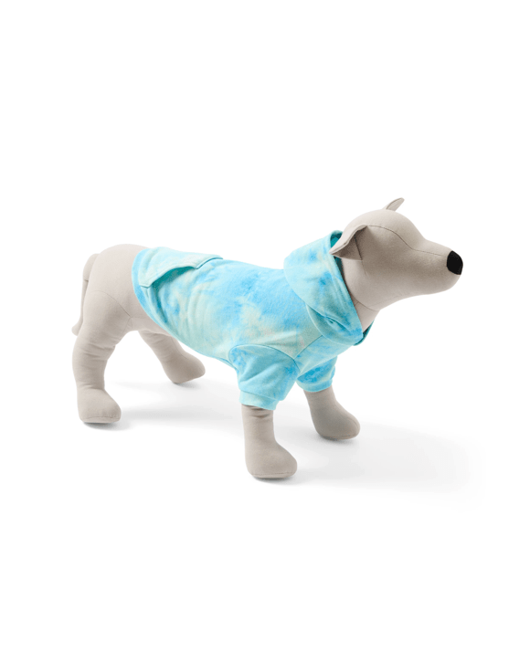 Pet Hoodie Tie-Dye - Medium, Blue