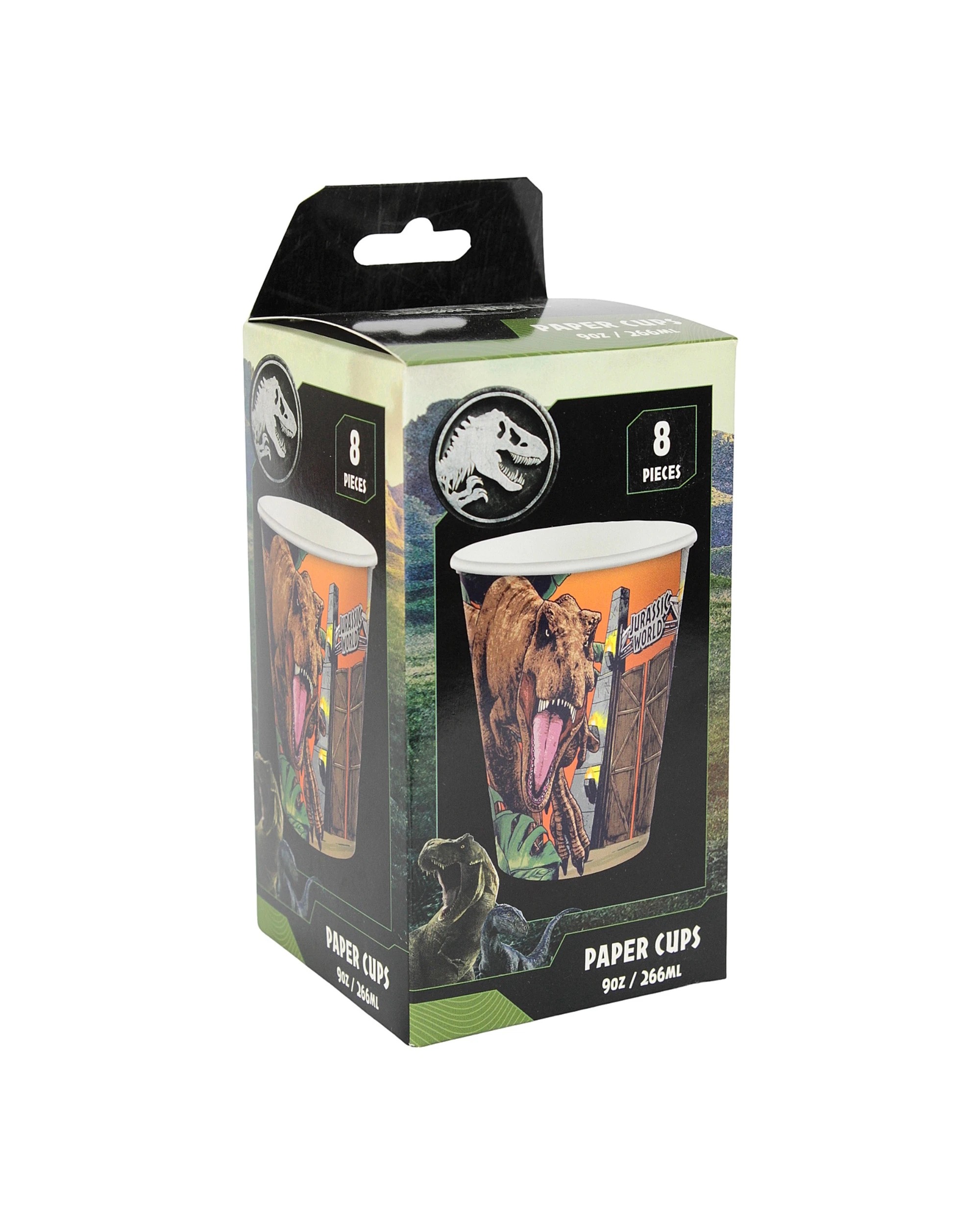 2 Jurassic World Jurassic Into the Wild Paper Cups Pack of 8, 2 of 3