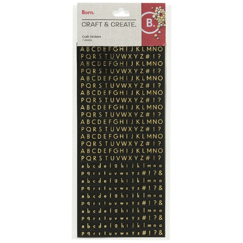 1 Born Alphabet Sticker Book, 1 of 2