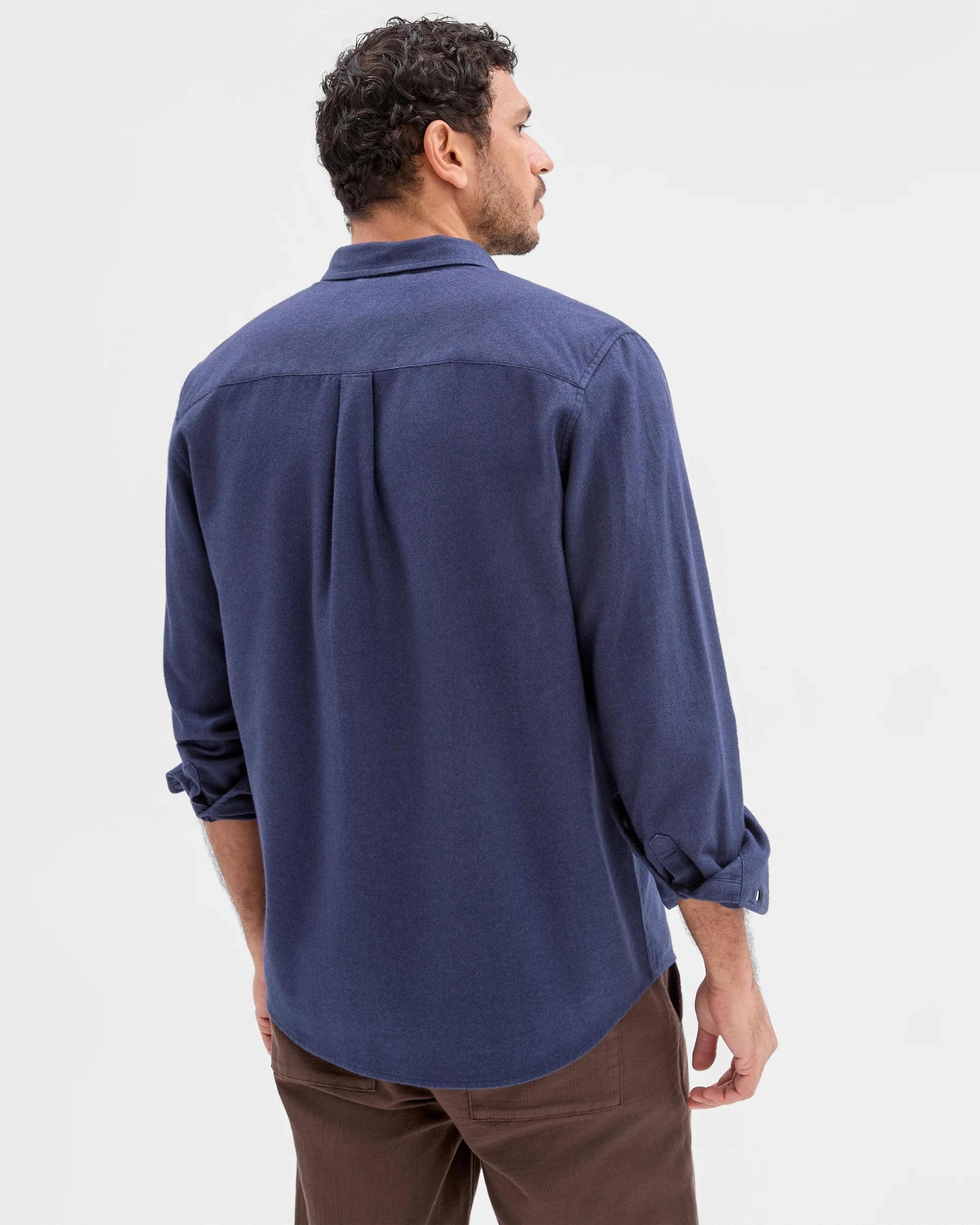 6 Target Australian Cotton Long Sleeve Oxford Shirt NAVY, 6 of 6