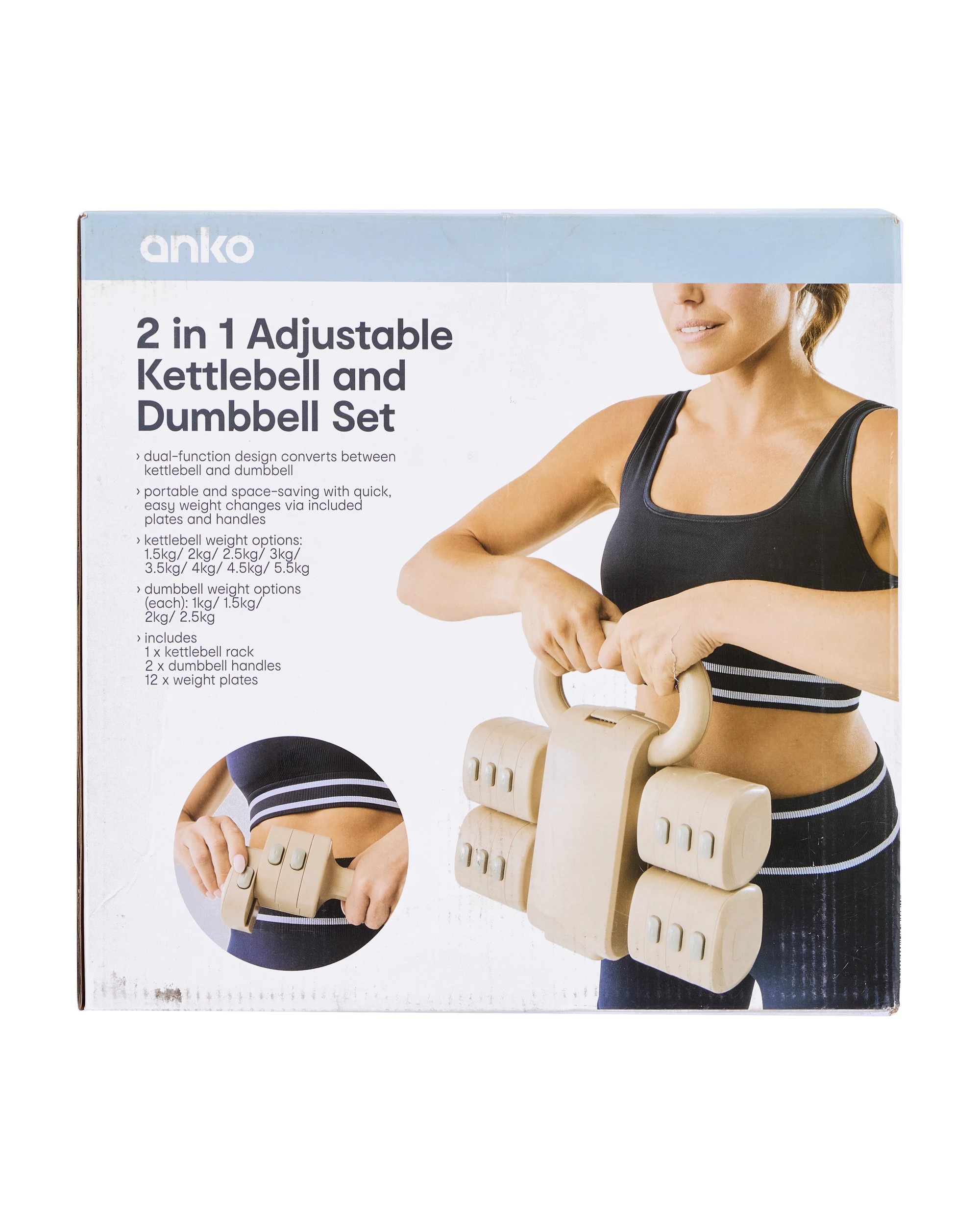 9 2-in-1 Adjustable Kettlebell and Dumbbell Set, 9 of 10