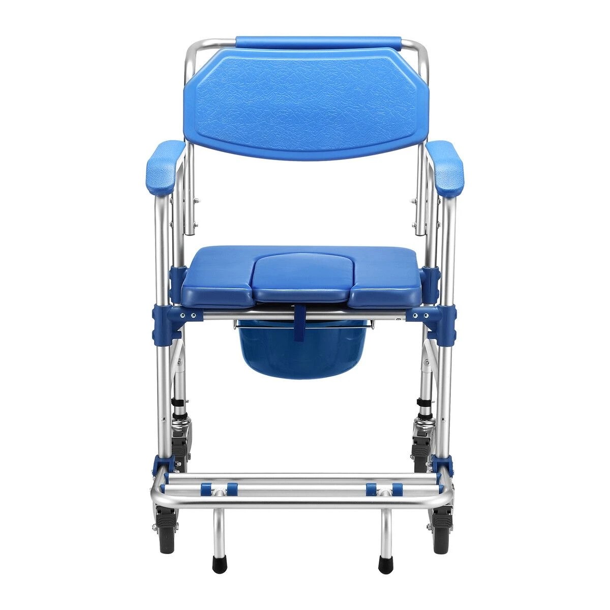 4 Ausway Commode Shower Chair Toilet Seat Wheelchair, 4 of 4
