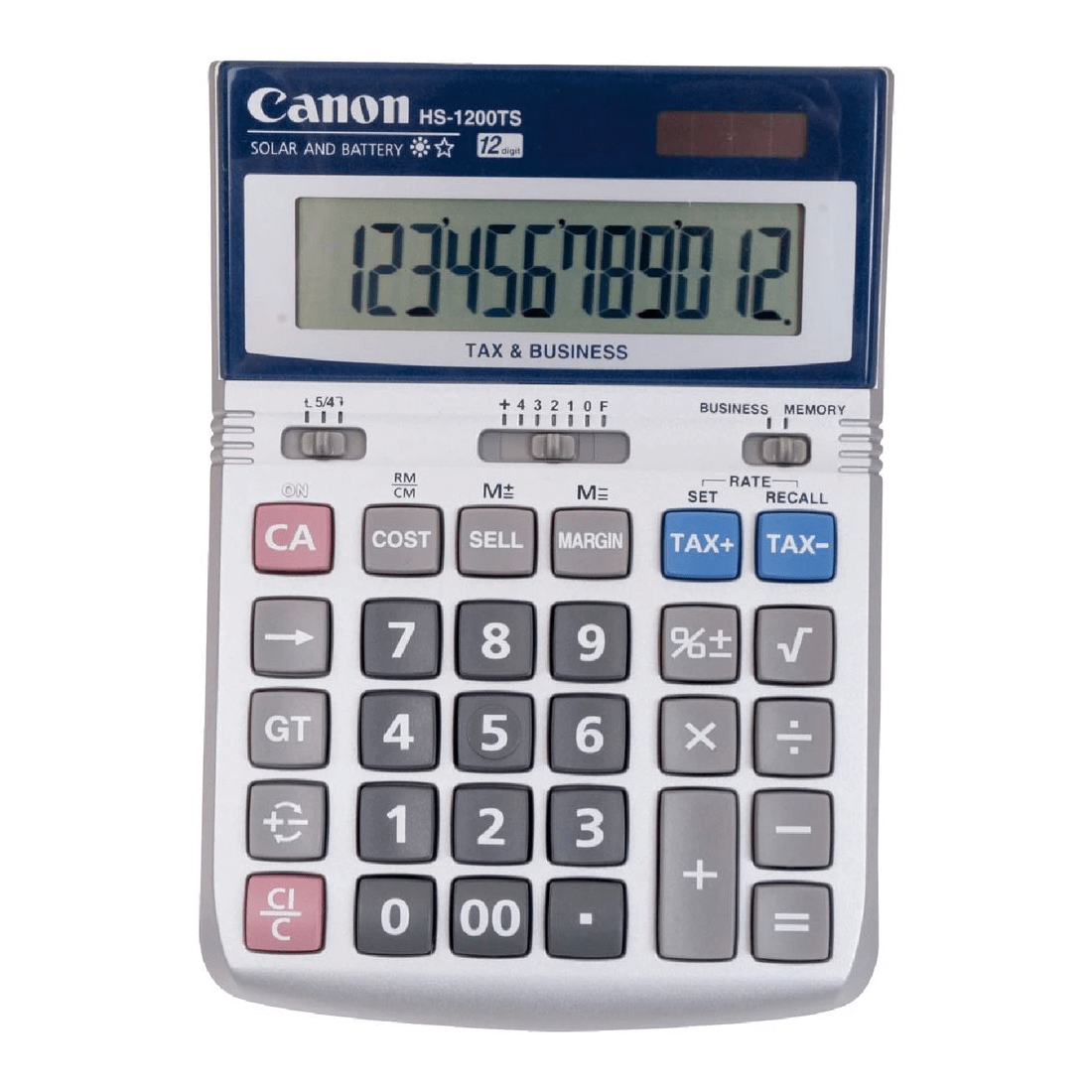 1 Canon 12 Digit Desktop Calculator HS-1200TS, 1 of 1