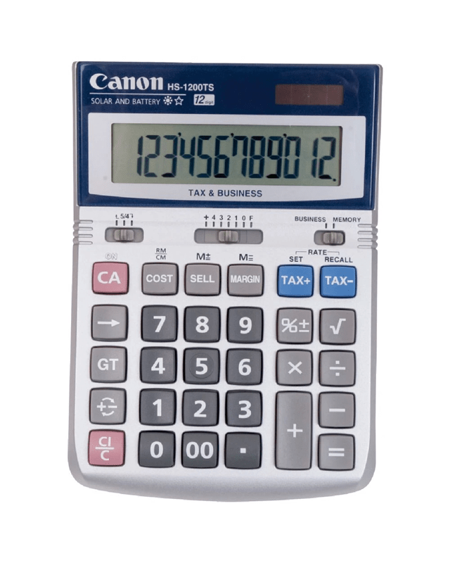 Canon 12 Digit Desktop Calculator HS-12