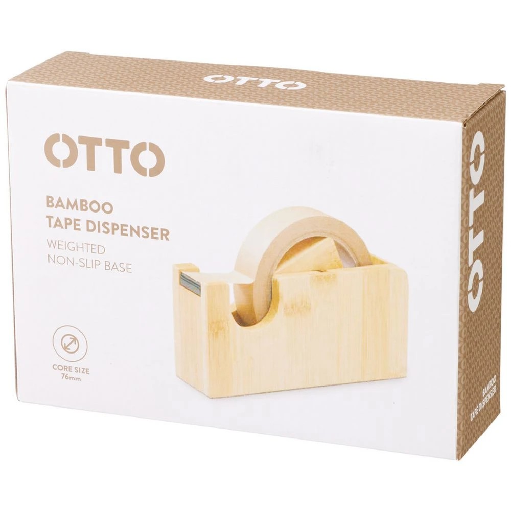 4 Otto Bamboo Tape Dispenser with Kraft Tape, 4 of 4