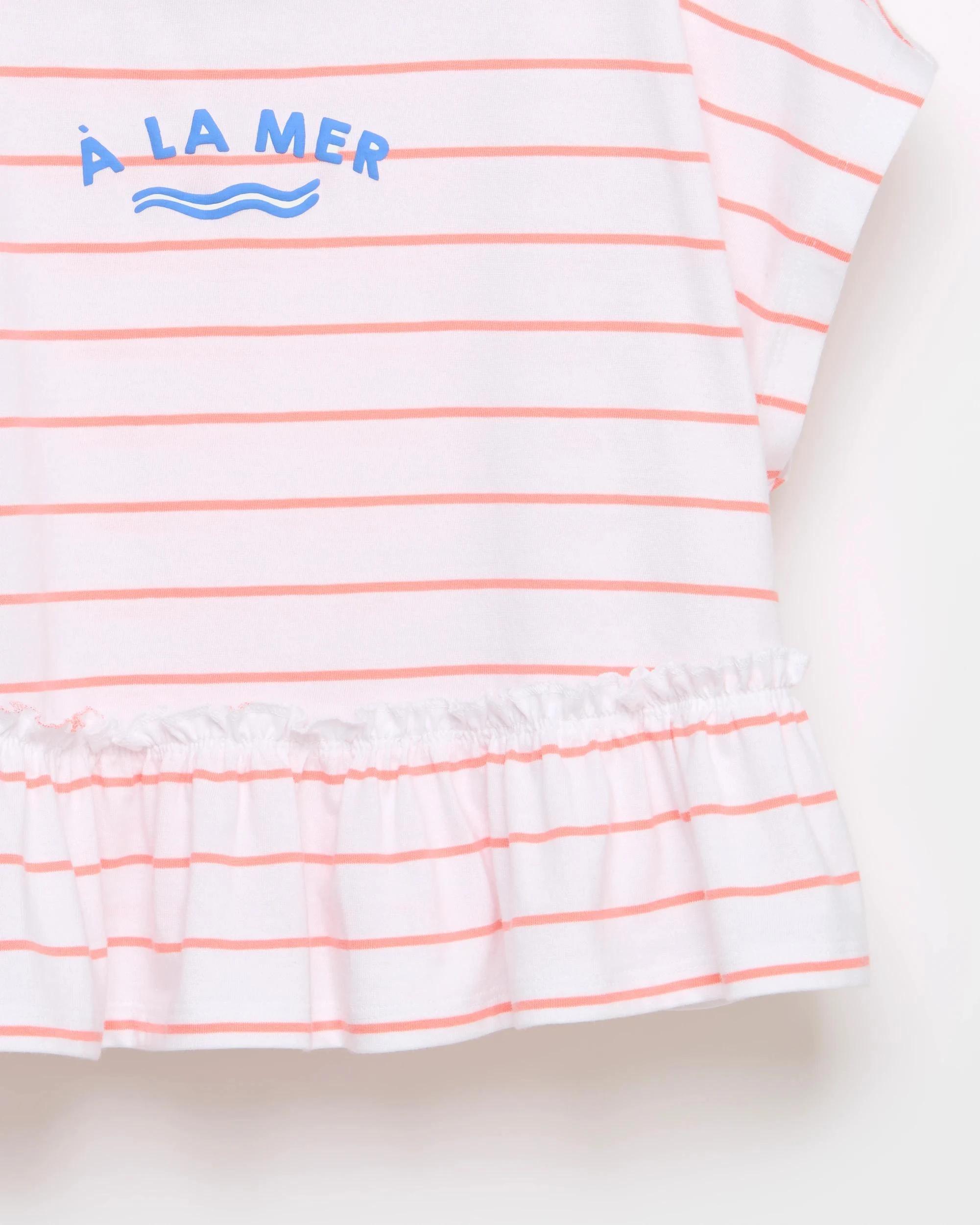 2 Target Australian Cotton Ruffle T-Shirt STRIPE, 2 of 2