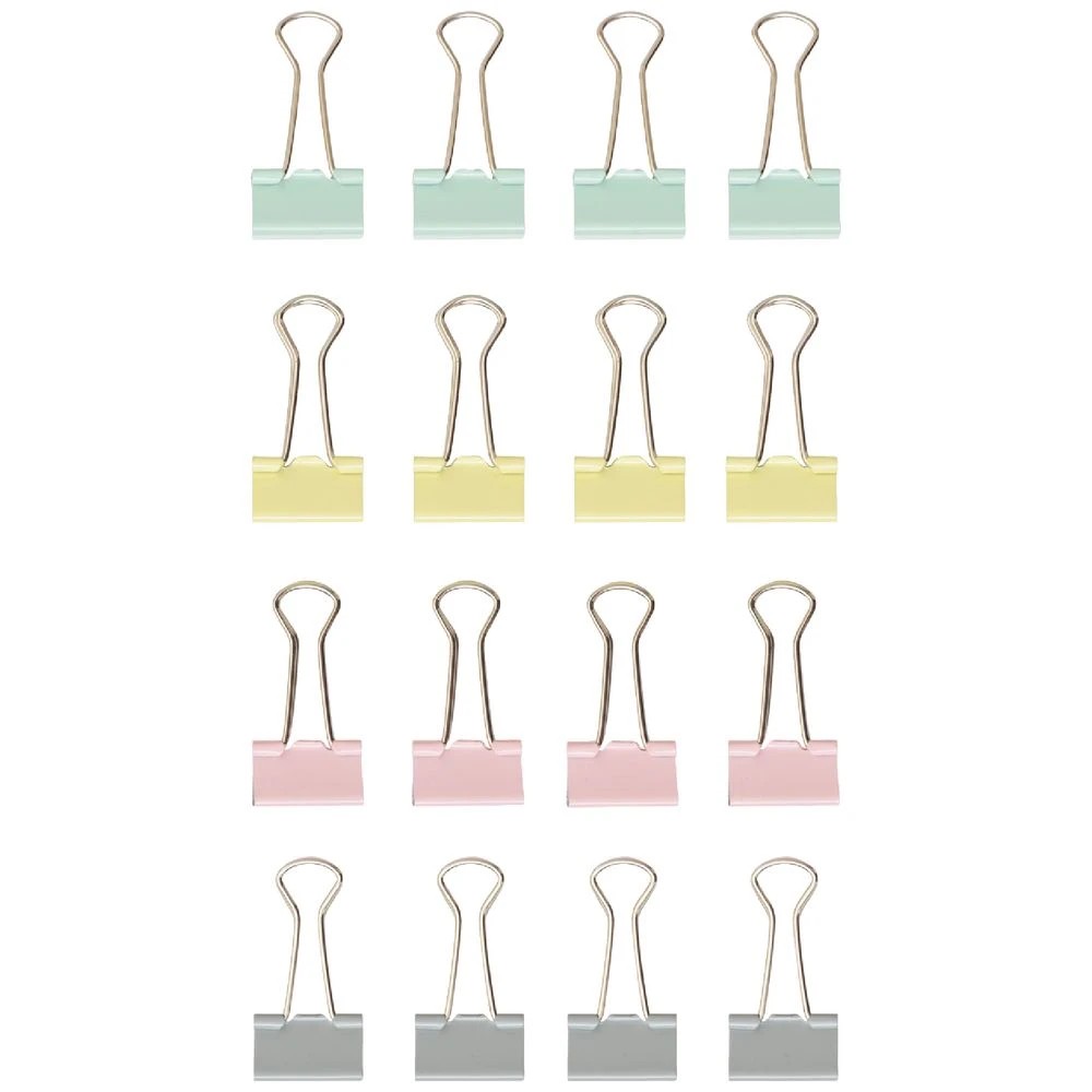 1 Otto Foldback Clips 19mm Pastel 16 Pack, 1 of 3