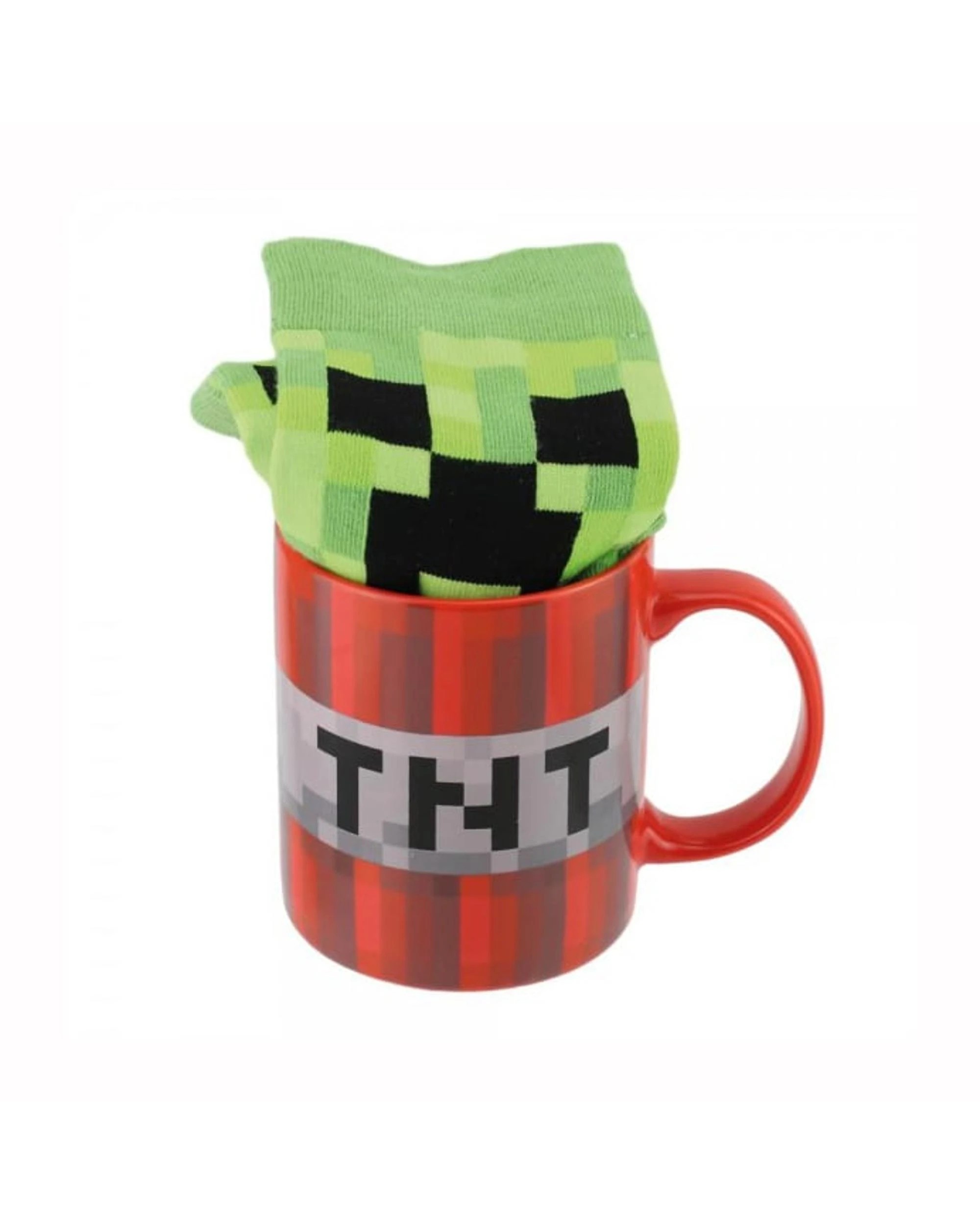 3 Minecraft Creeper Mug and Socks Set, 3 of 4