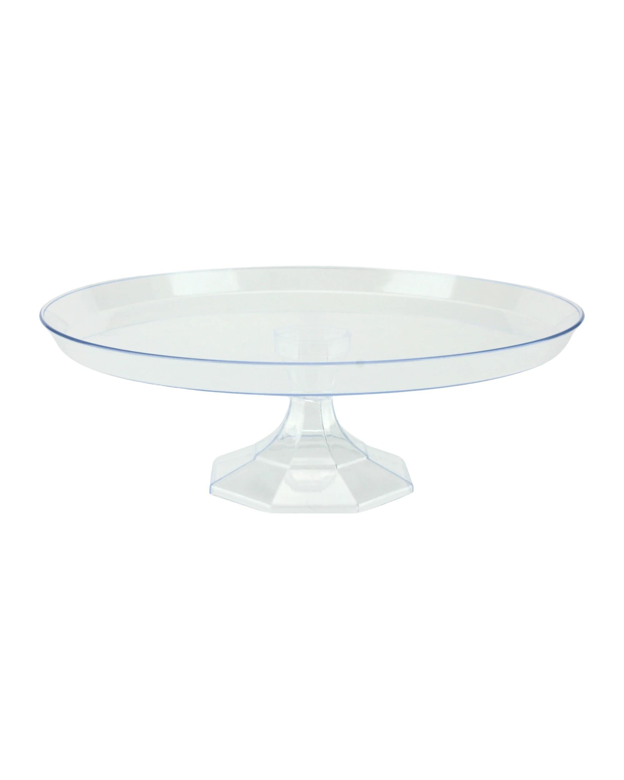 1 Spice Kitchen Clear Round Acrylic Plastic Cake Stand 26cm - Clear, 1 of 1