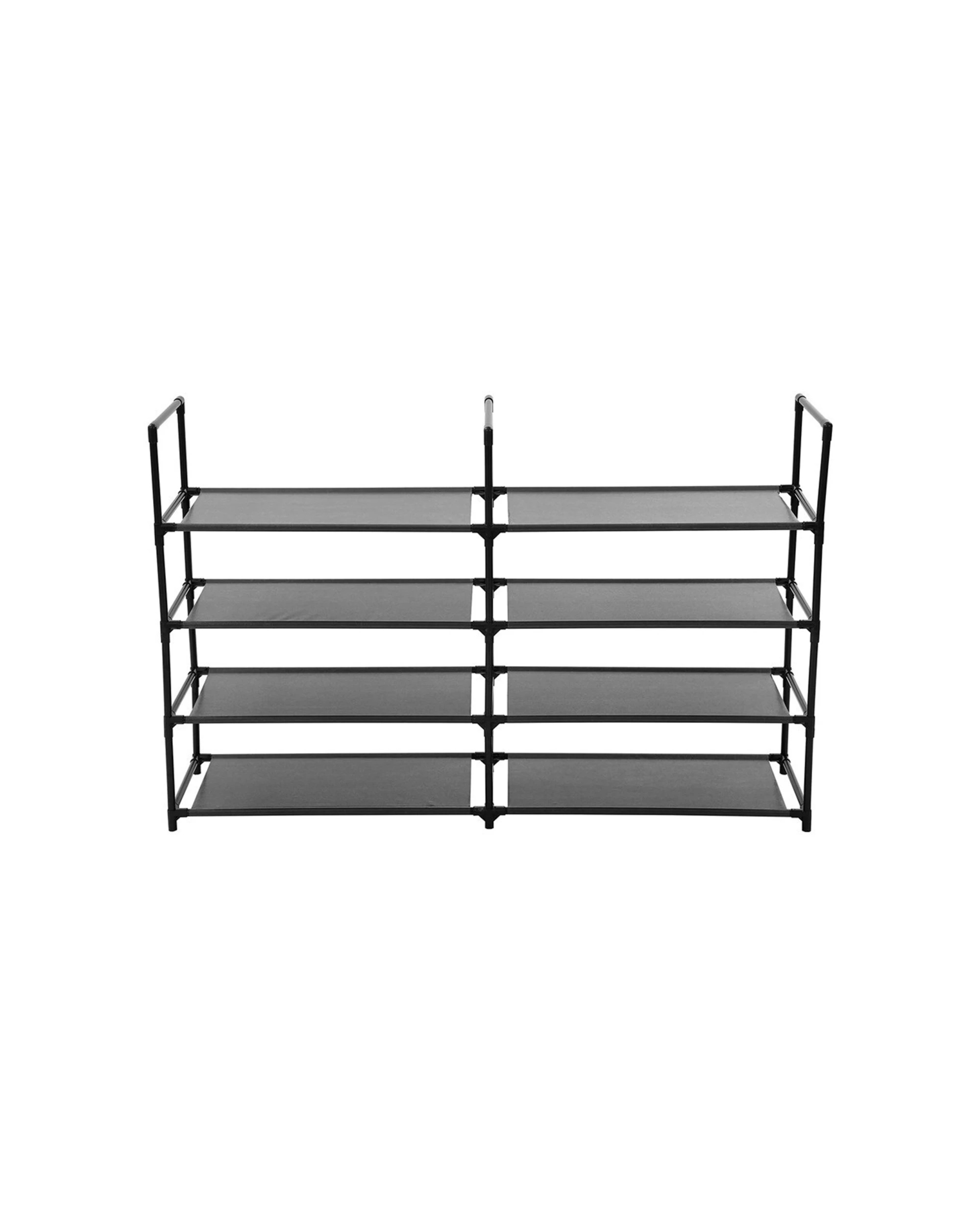 6 Boxsweden 8 Tier Shoe Organiser Durable Sturdy Construction - Black, 6 of 7
