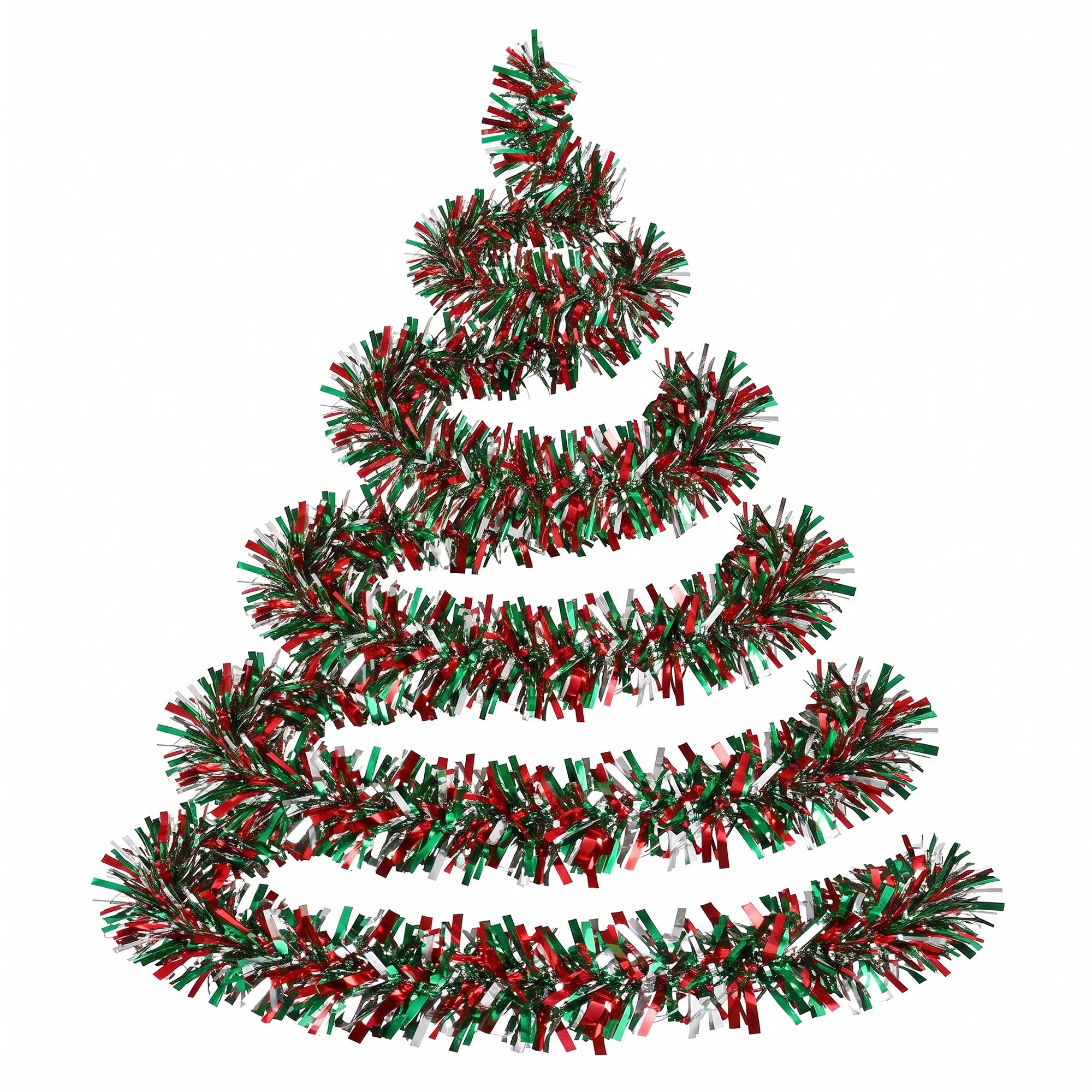 3 Jingle Jollys 20M Christmas Tinsel Garland Mixed Colors Xmas Party Decoration - Green, 3 of 7