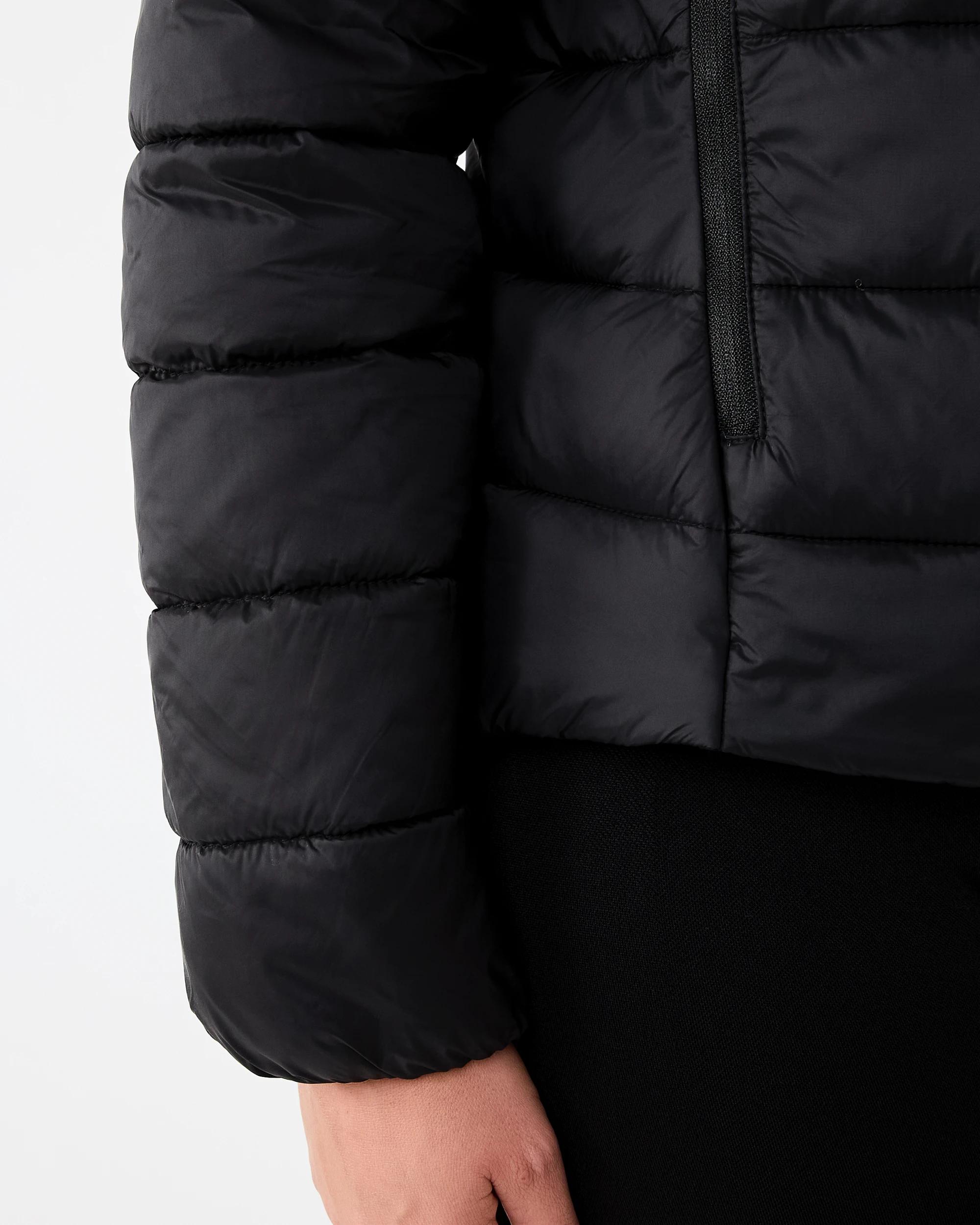 7 Active Womens Packable Puffer Jacket Black, 7 of 8