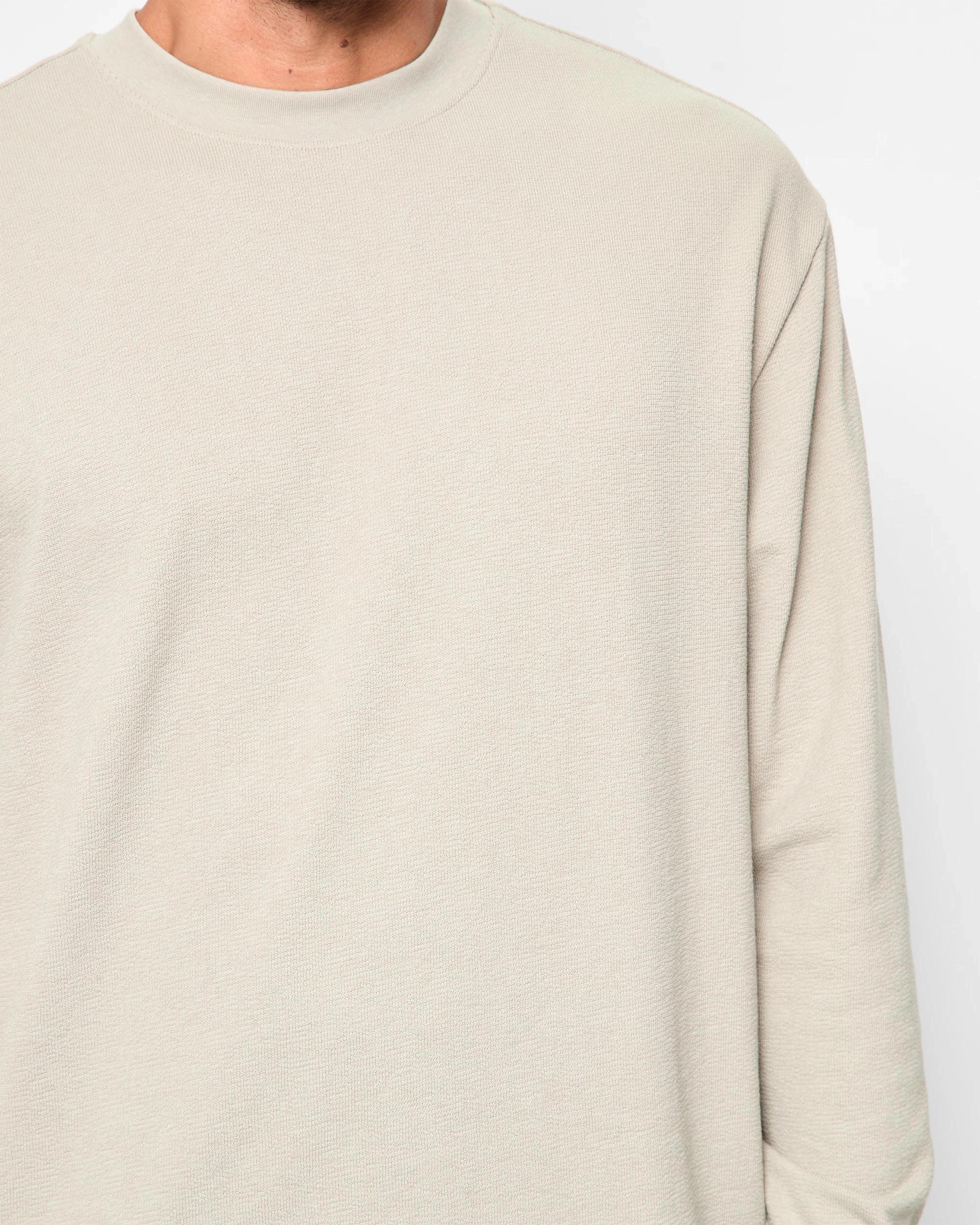 5 Target Australian Cotton Blend Long Sleeve Textured T-Shirt FOG, 5 of 5