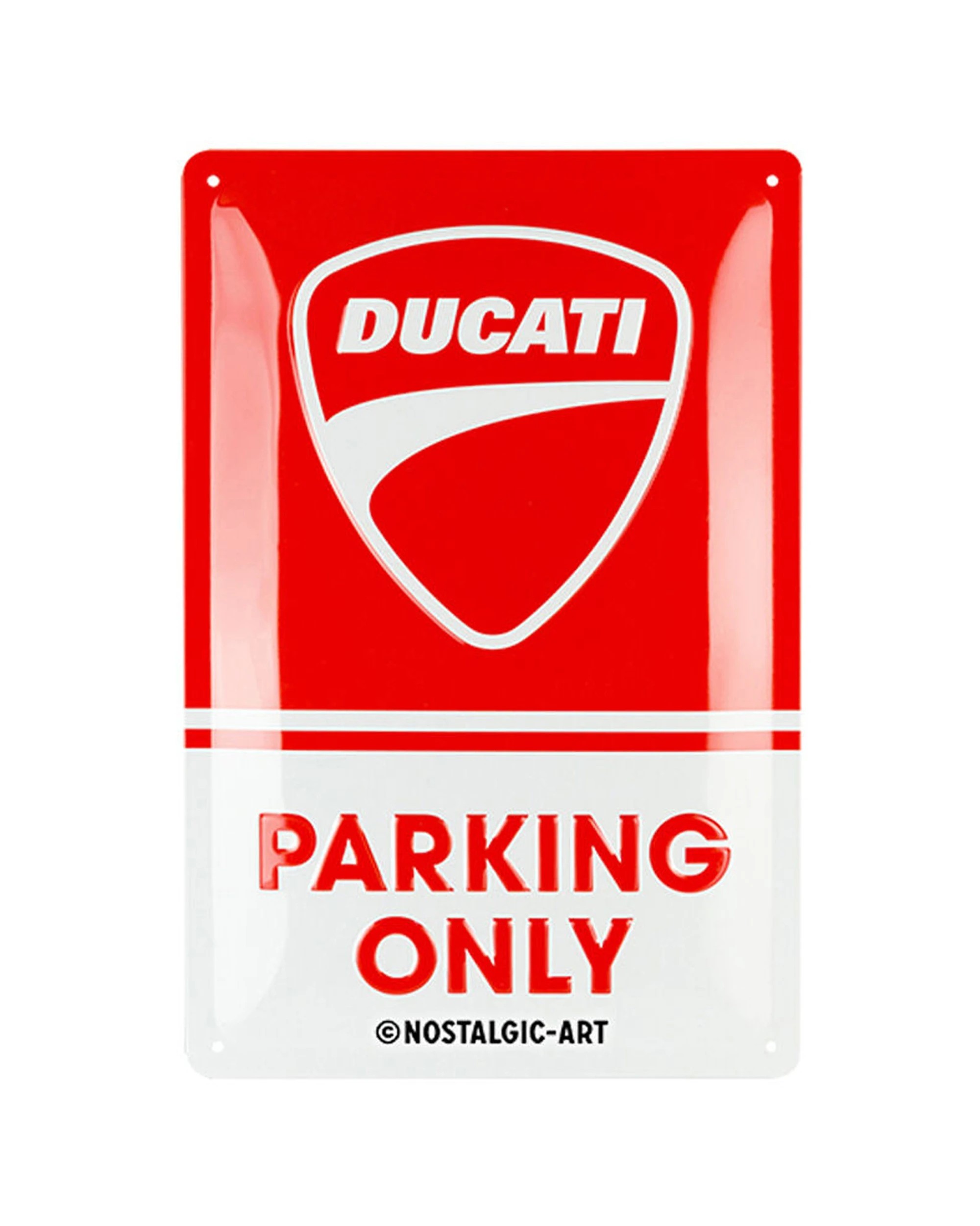 1 Nostalgic-Art Medium 20x30cm Metal Wall Art Sign Plaque - Ducati Parking Only - Multi, 1 of 1