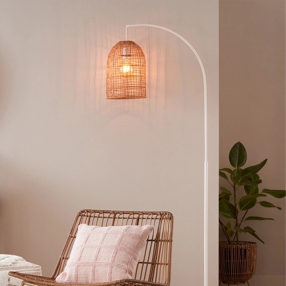 9 Rattan Shade Floor Lamp, 9 of 10