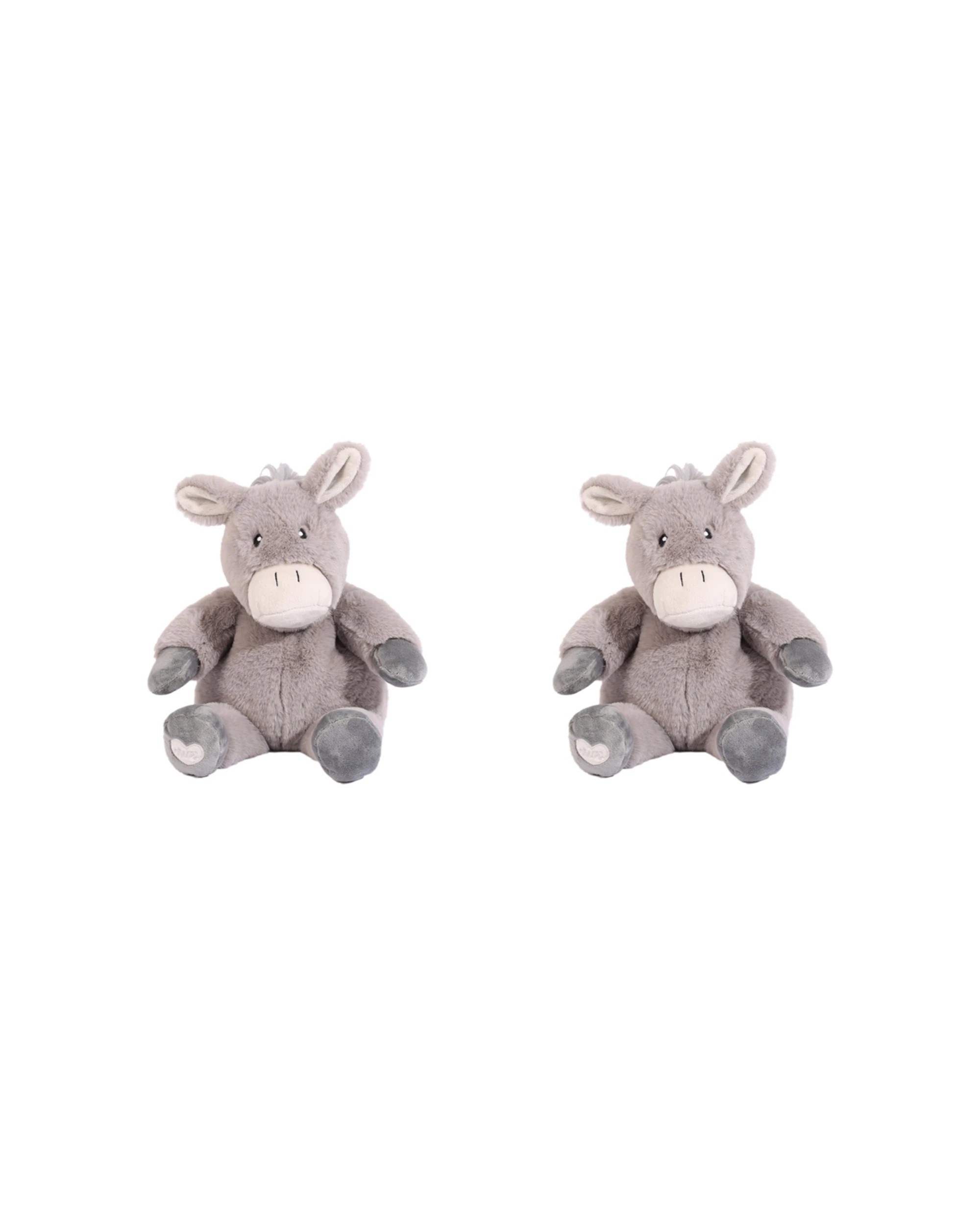 1 Splosh 2pc Toasty Hugs Diego Donkey Soft Plush Baby Toy 35cm - Grey, 1 of 6