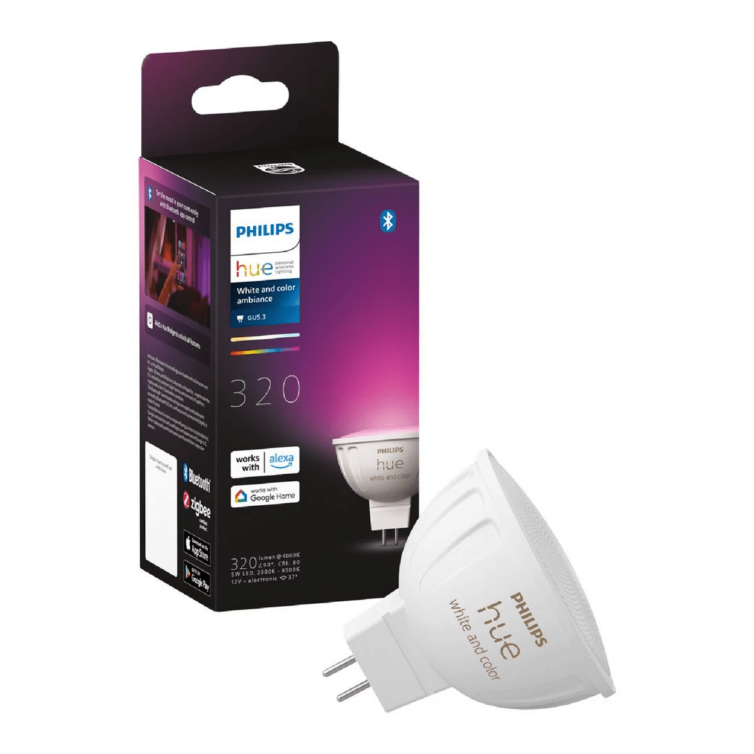 3 Philips Hue Smart Bulb MR16 White/Colour Ambient, 3 of 4