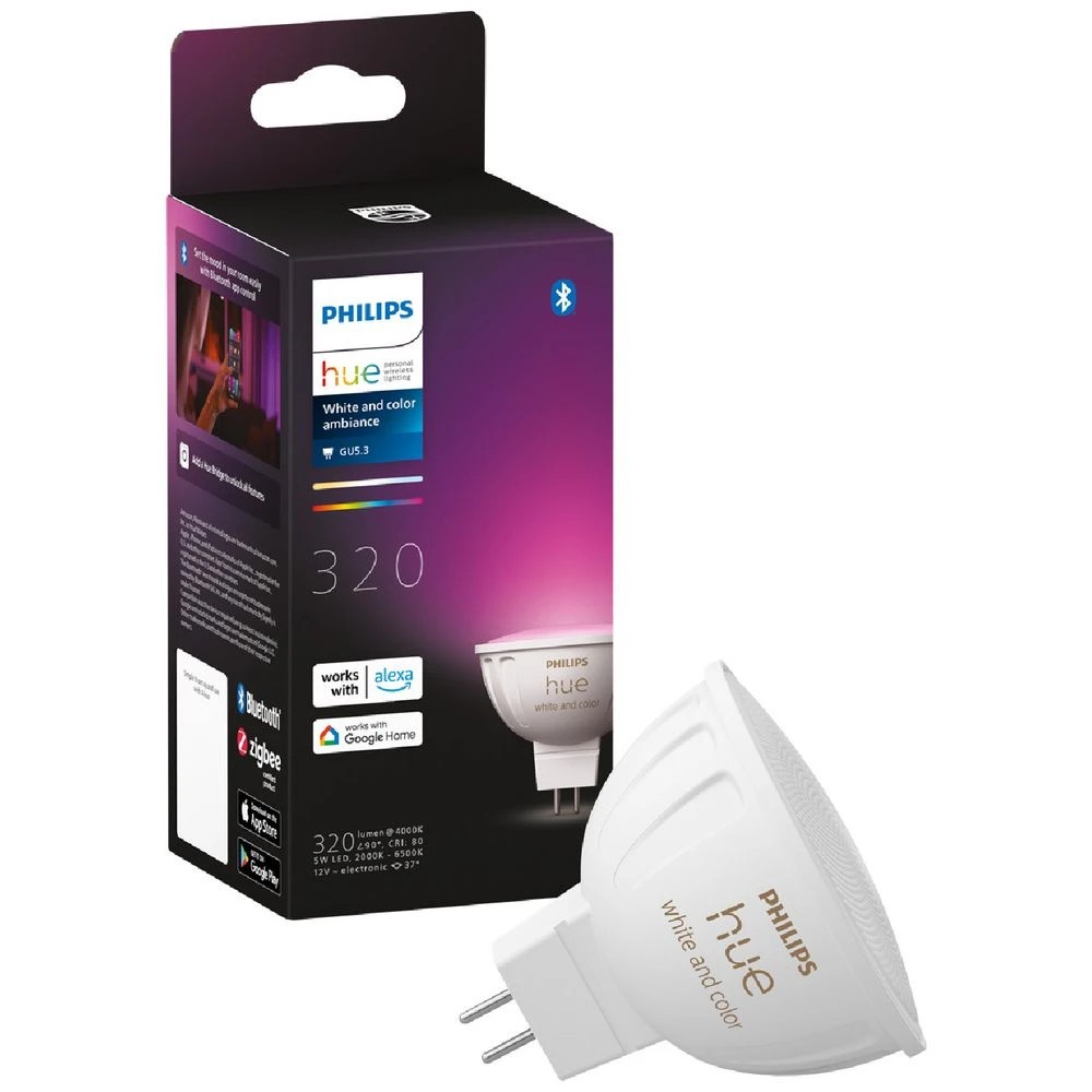 3 Philips Hue Smart Bulb MR16 White/Colour Ambient, 3 of 4